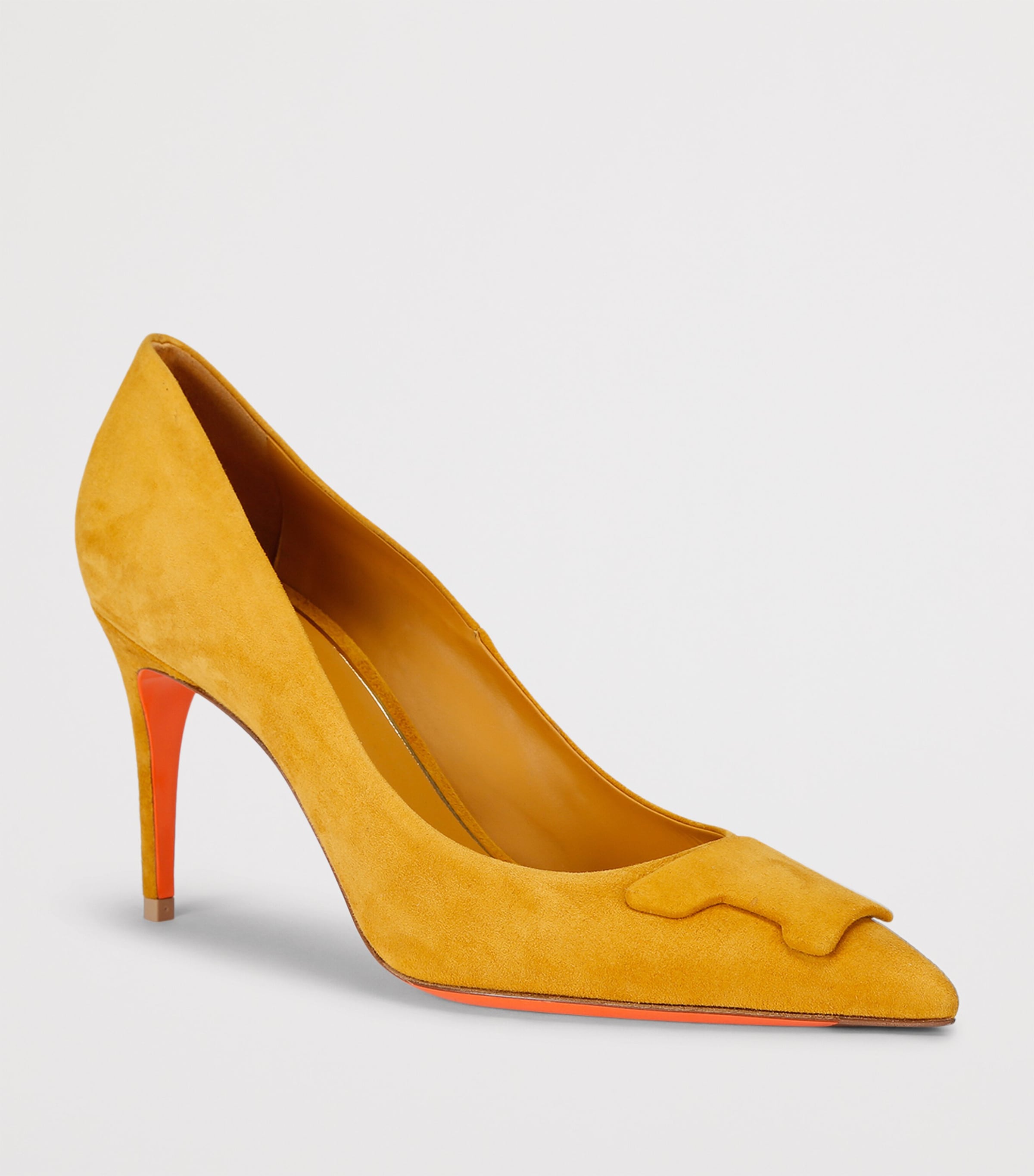 Suede Sibille Heeled Pumps 85 YELLOW Image 3