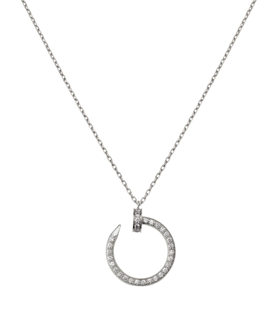 White Gold and Pavé Diamond Juste un Clou Necklace WHITE GOLD Image 1