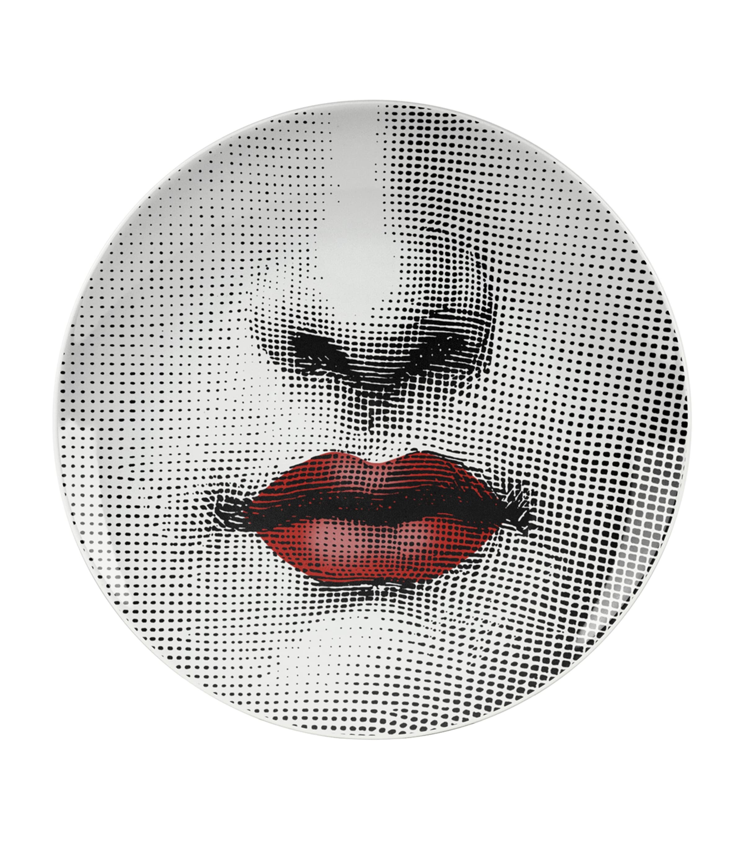 Fornasetti Tema E Variazioni No. 397 Wall Plate In Black