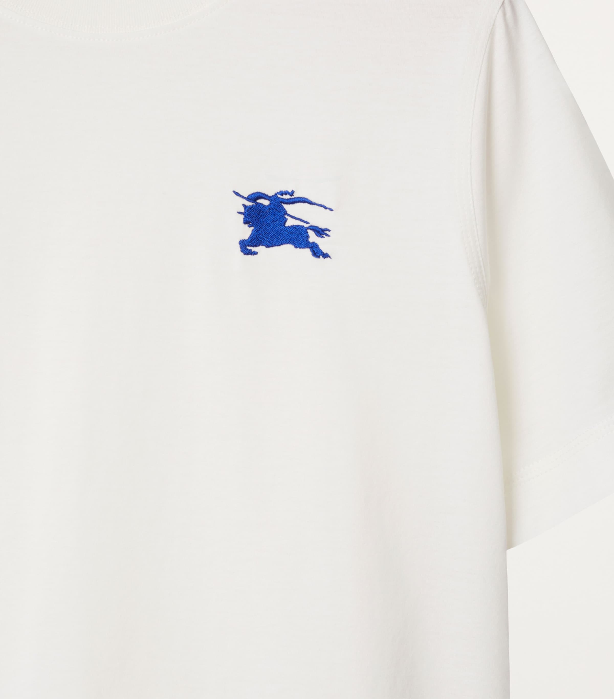 Burberry White Cotton EKD T-Shirt | Harrods UK Burberry White Cotton EKD T-Shirt | Harrods UK