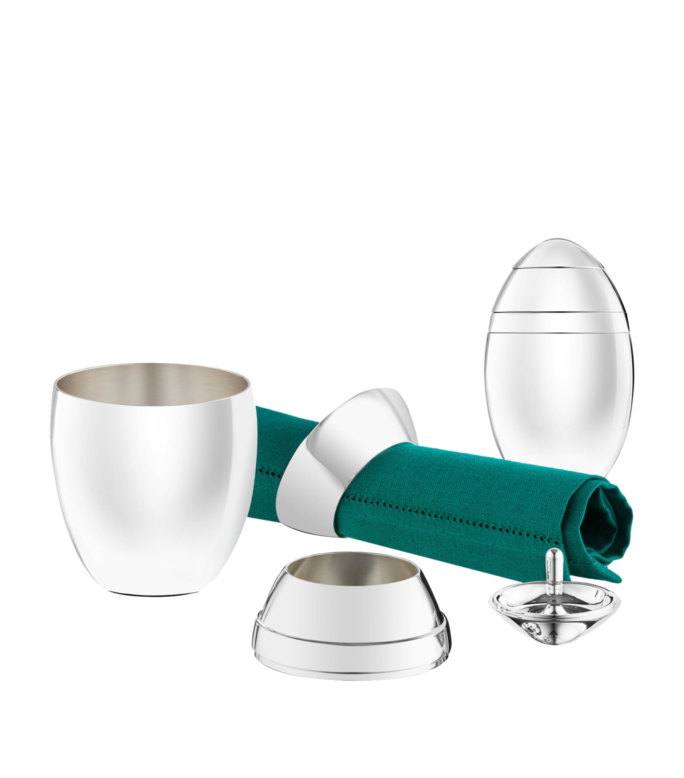 Christofle Euf Silver Plated Baby Gift Set In Silver