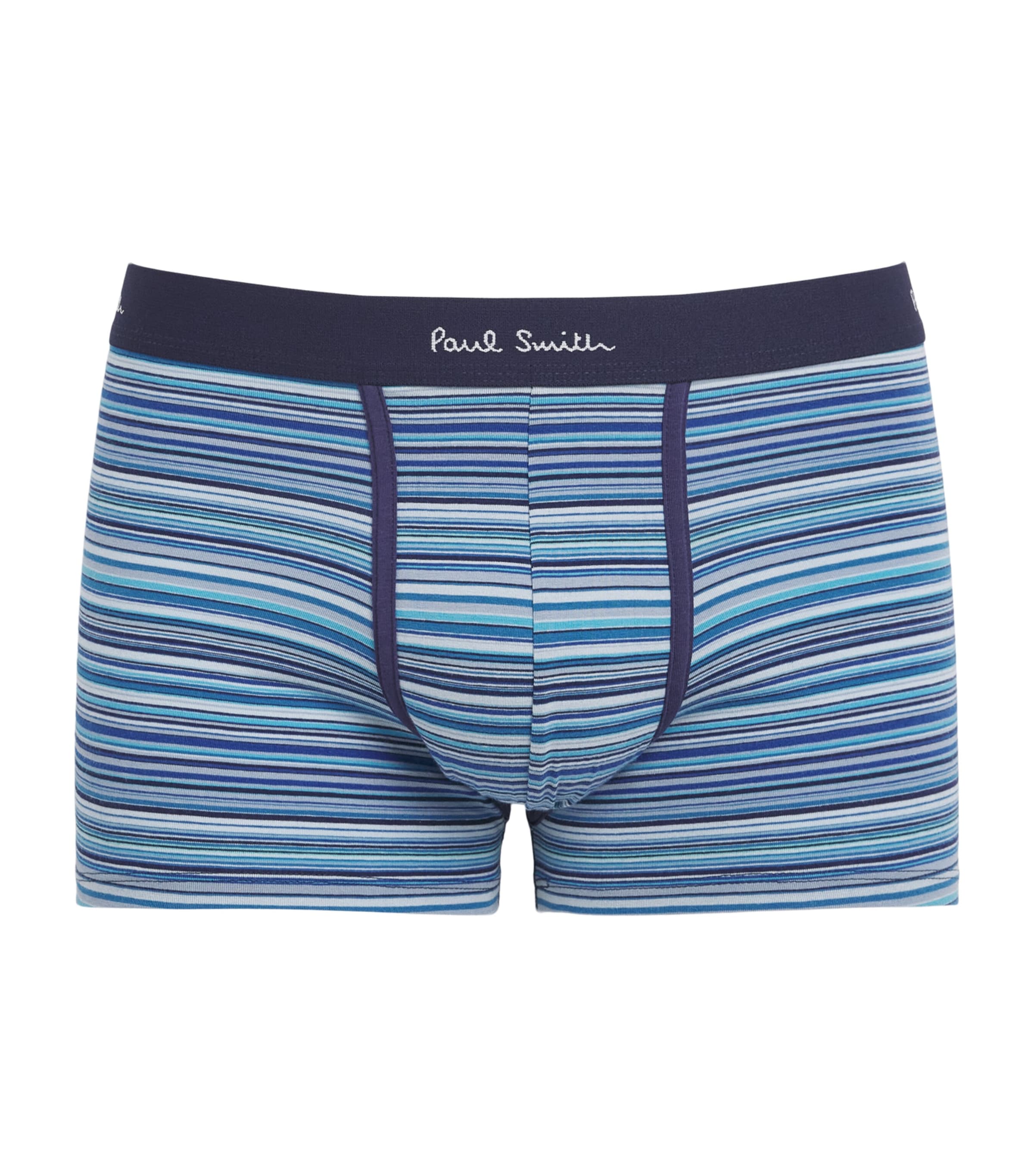 Paul Smith Mens Stretch-Organic Cotton Signature Stripe Trunks Image 1