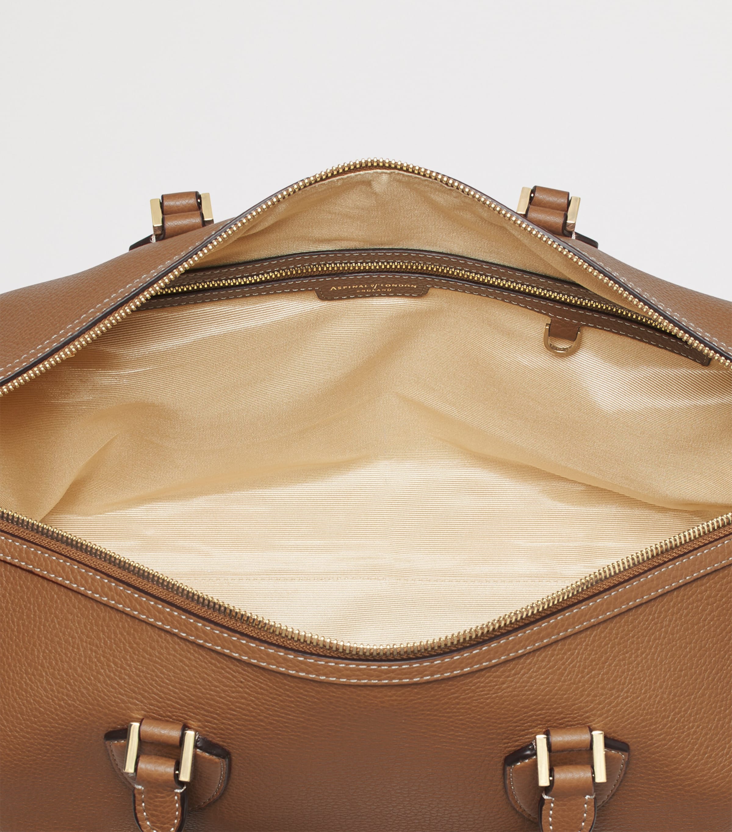 Leather Hudson Flight Bag TAN Image 5