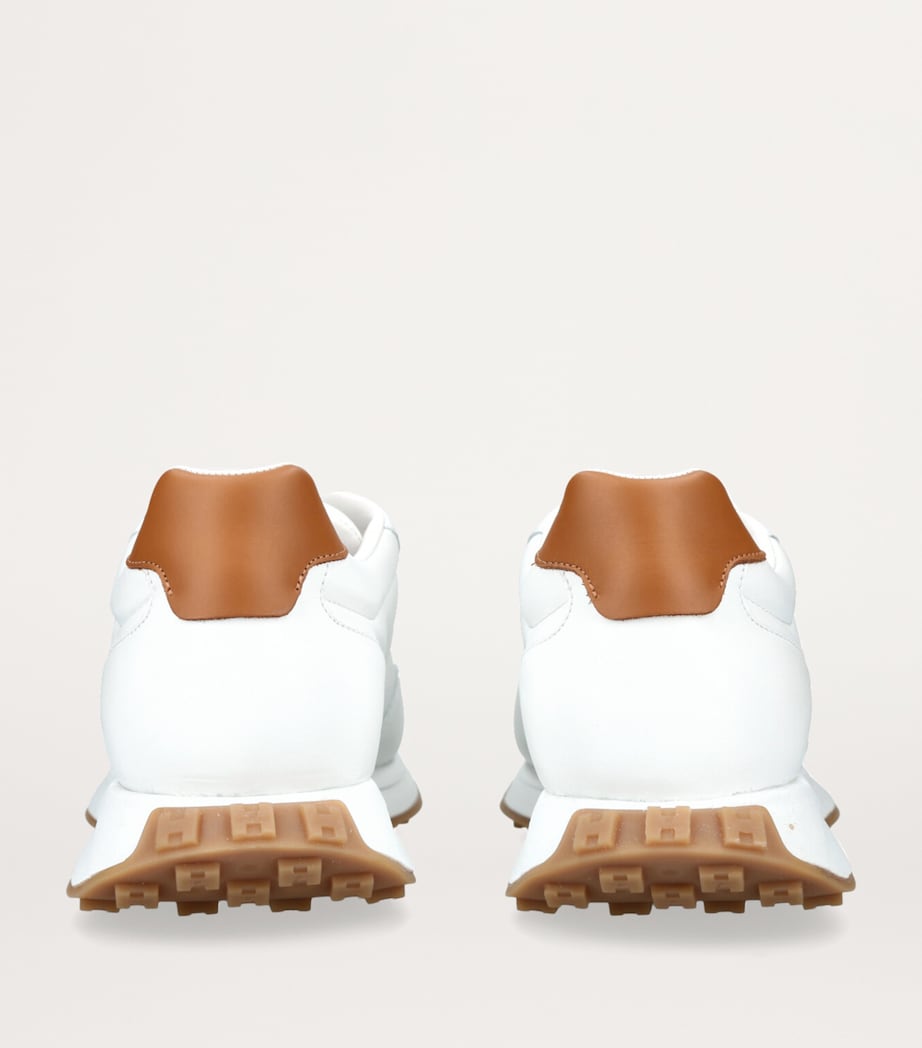 Leather H641 Allacciato Sneakers WHITE Image 2