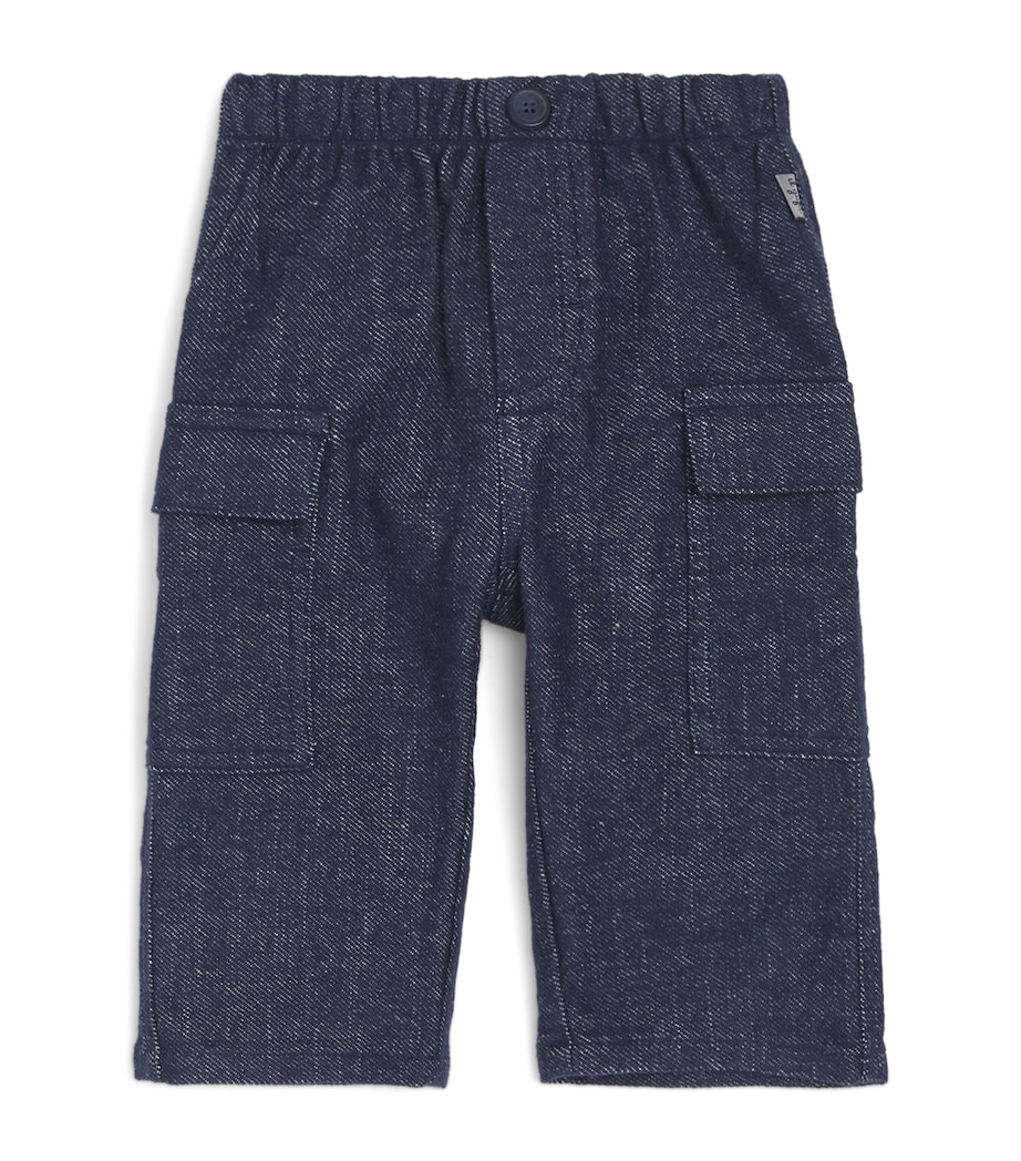 Cotton-Blend Cargo Trousers (6-36 Months) 495BLUE Image 1