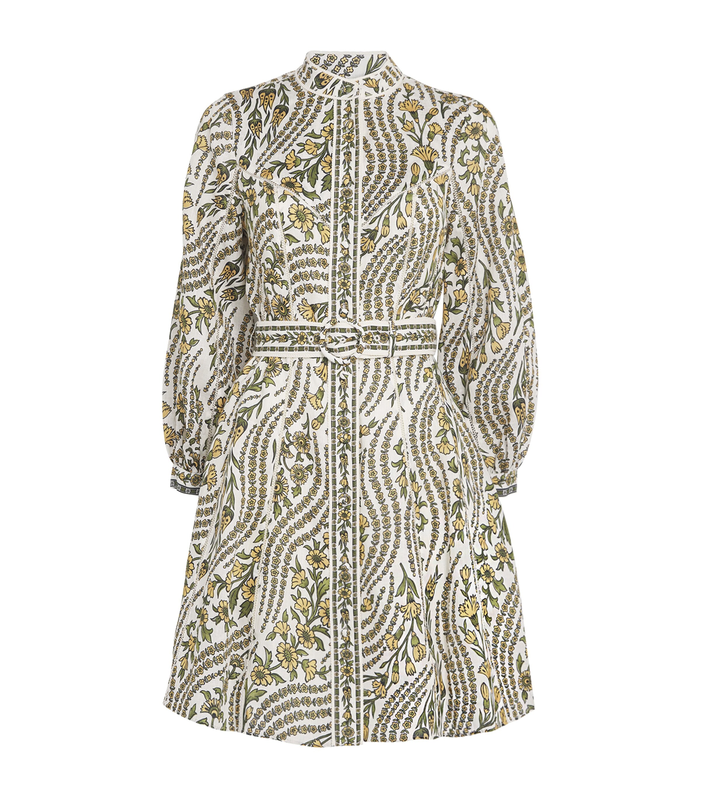 Linen Nolan Shirt Mini Dress W0204 DOVE MULTI Image 1