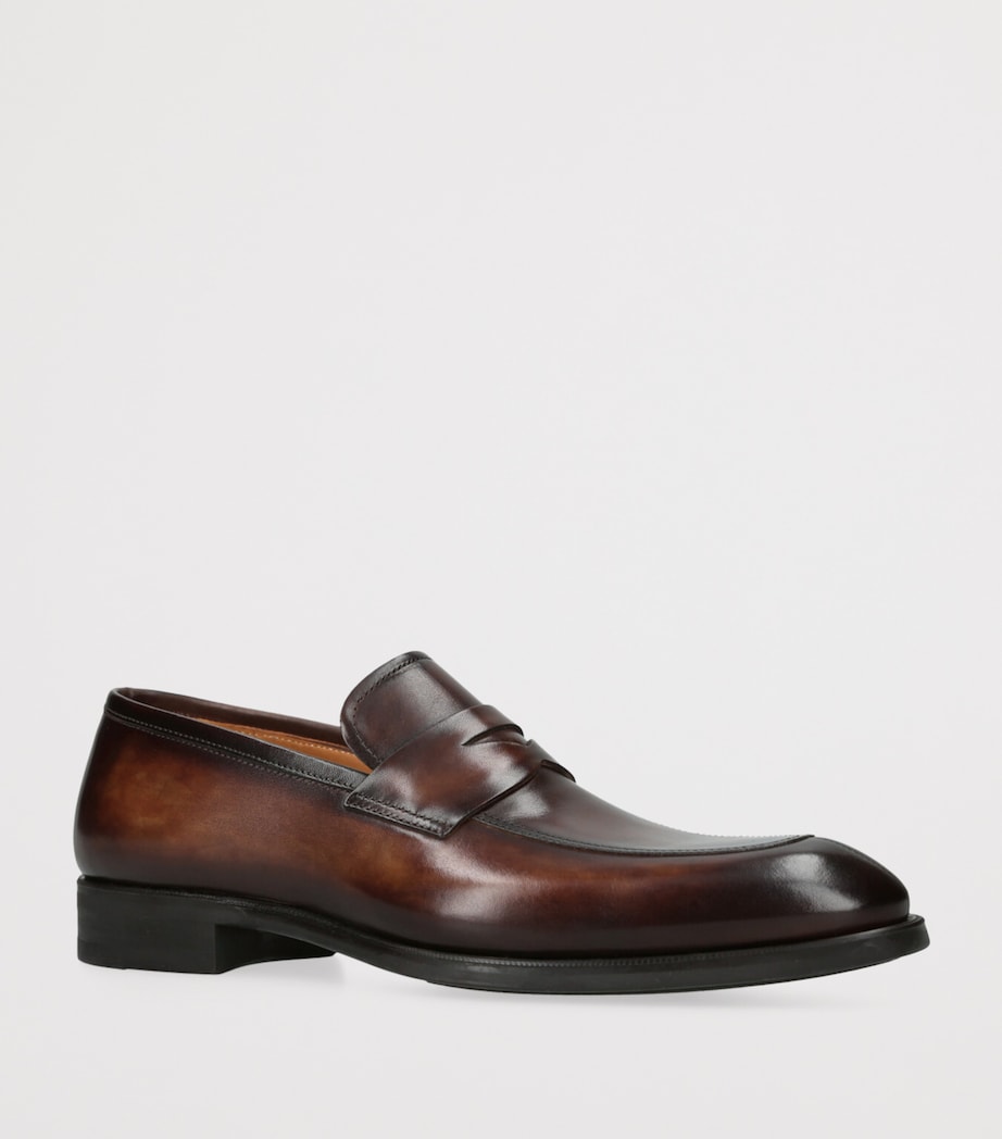 Leather Madison Penny Loafers TAN Image 3