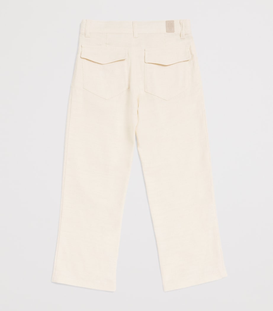 Eleventy Kids Cotton-Linen Chinos (2-16 Years) Image 2