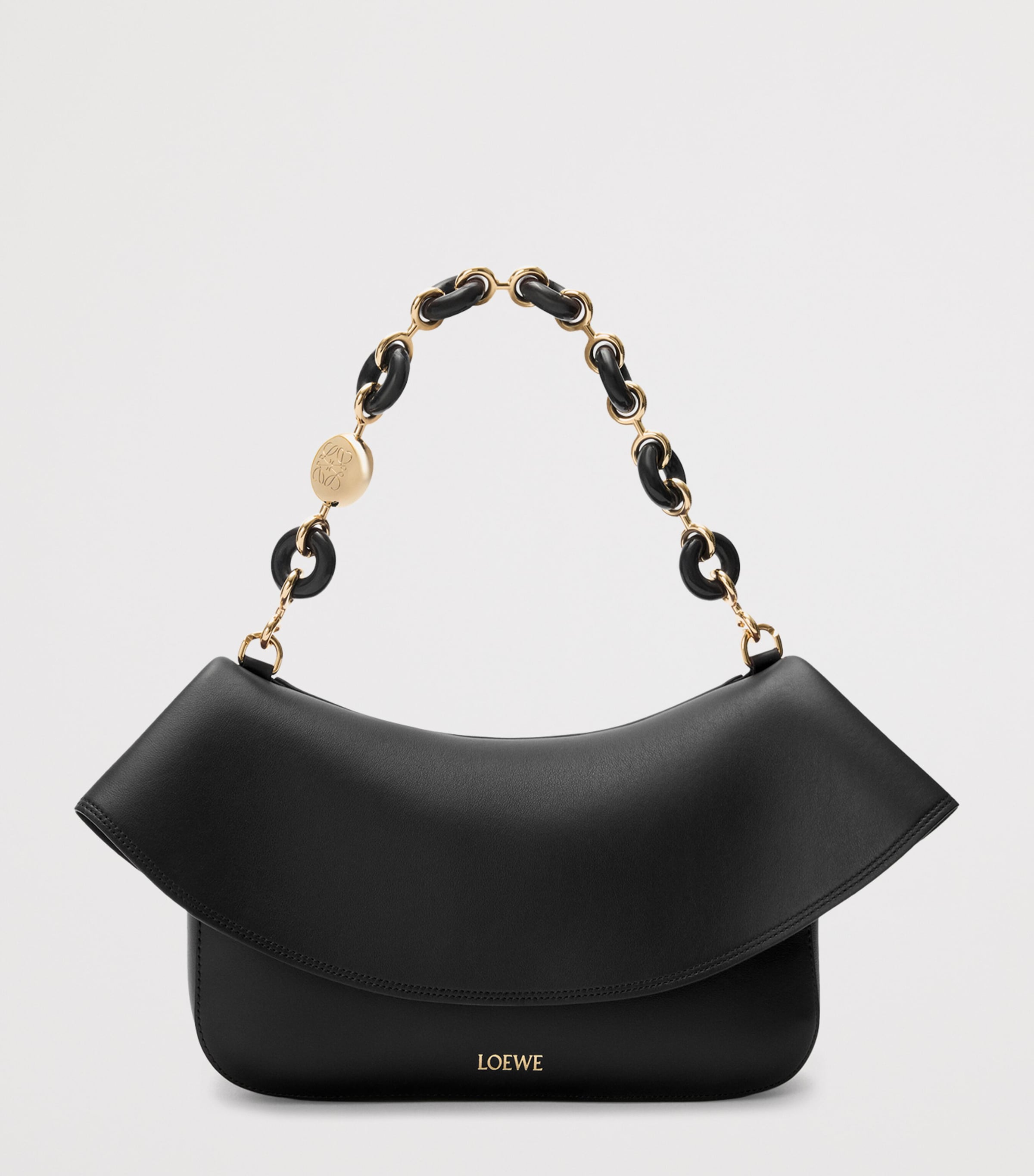 LOEWE Medium Leather Ola Shoulder Bag | Harrods UK