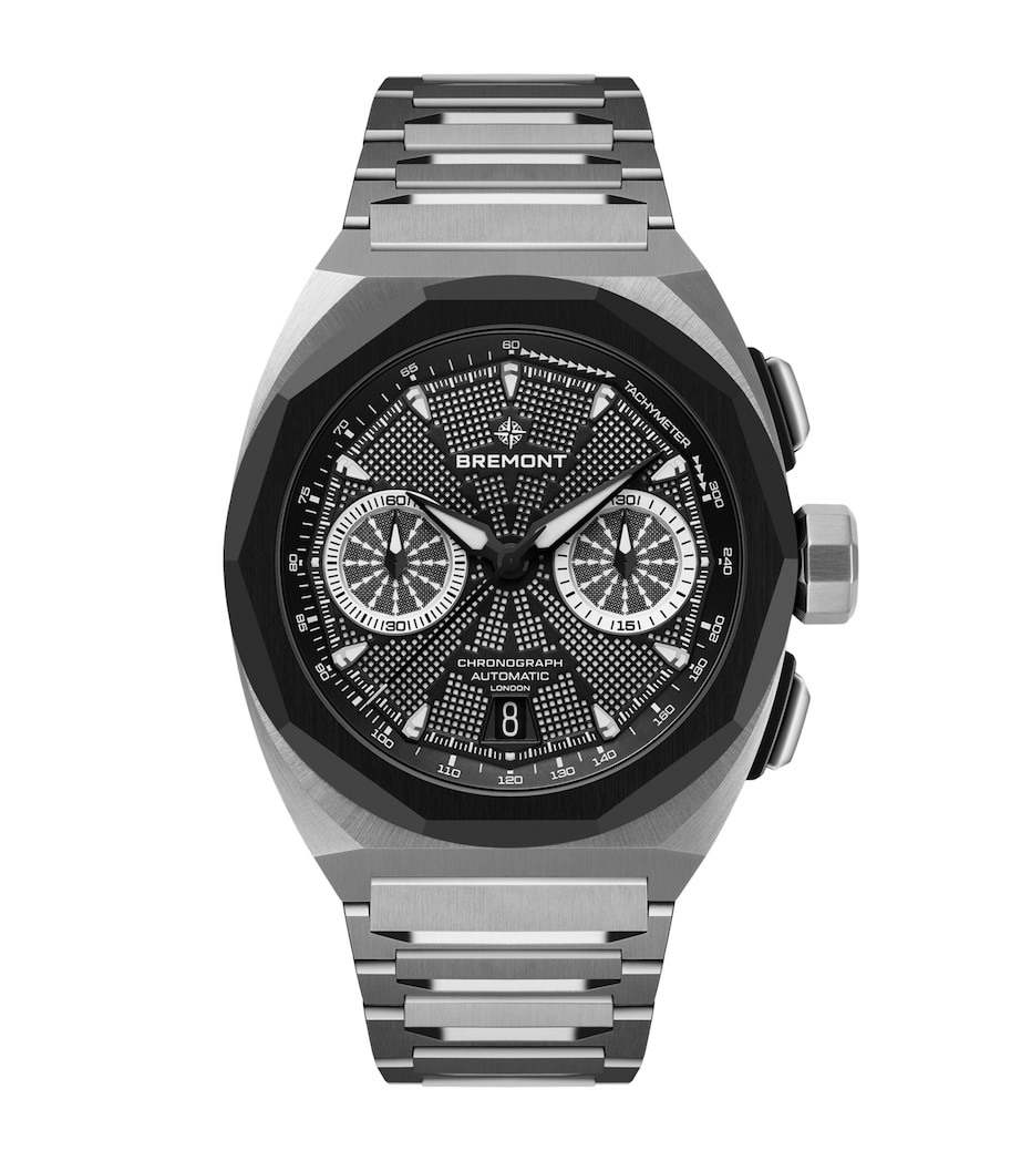 Bremont Stainless Steel Supernova Chronograph Watch 41mm Black Image 1