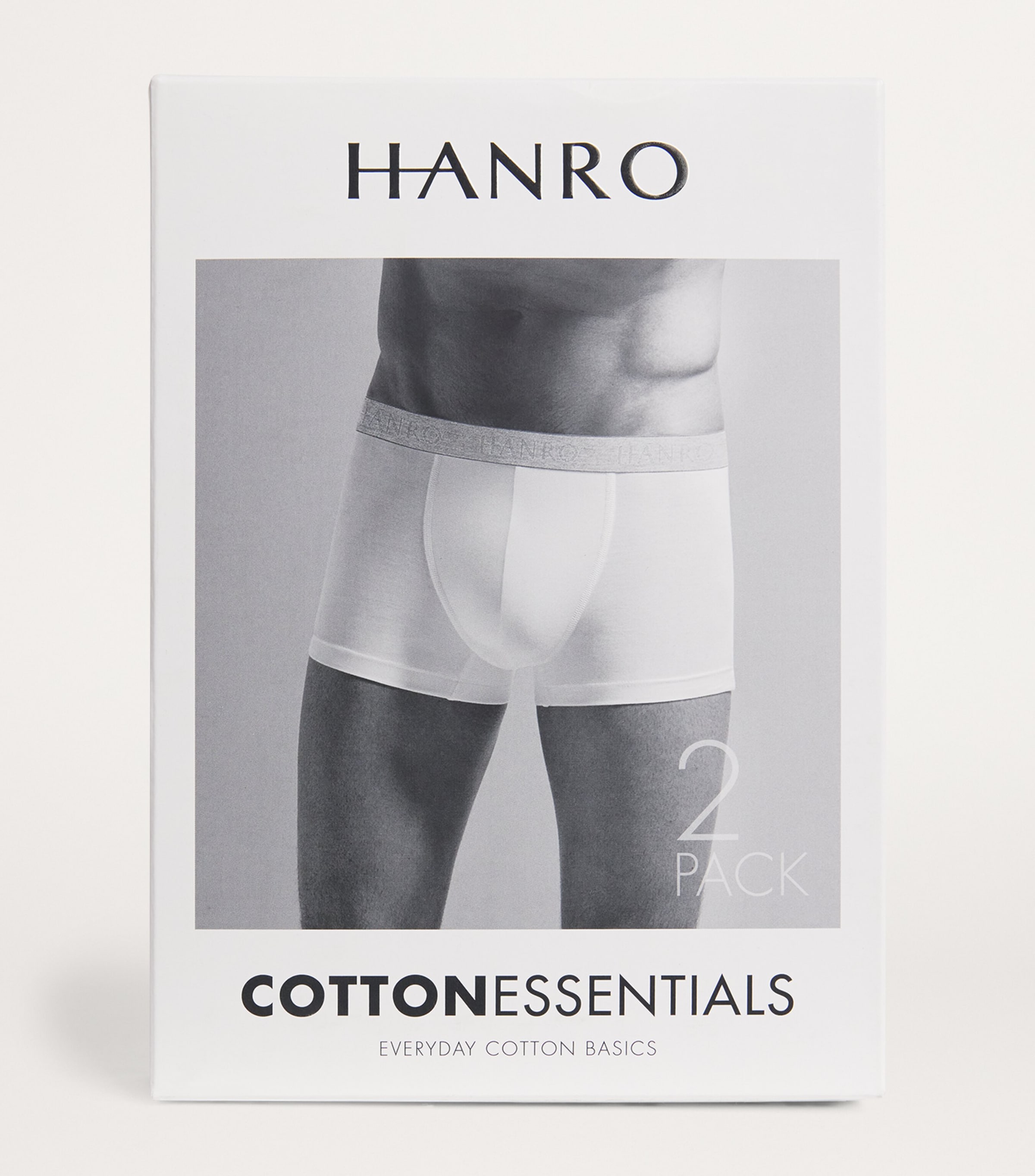 Cotton-Blend Essential Trunks (Pack of 2) 0101/WHITE Image 4