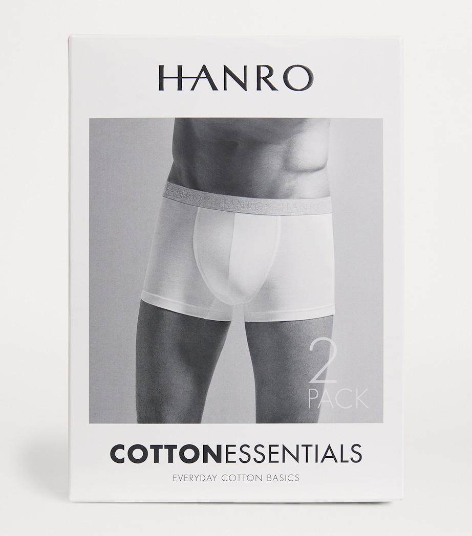 Cotton-Blend Essential Trunks (Pack of 2) 0101/WHITE Image 4