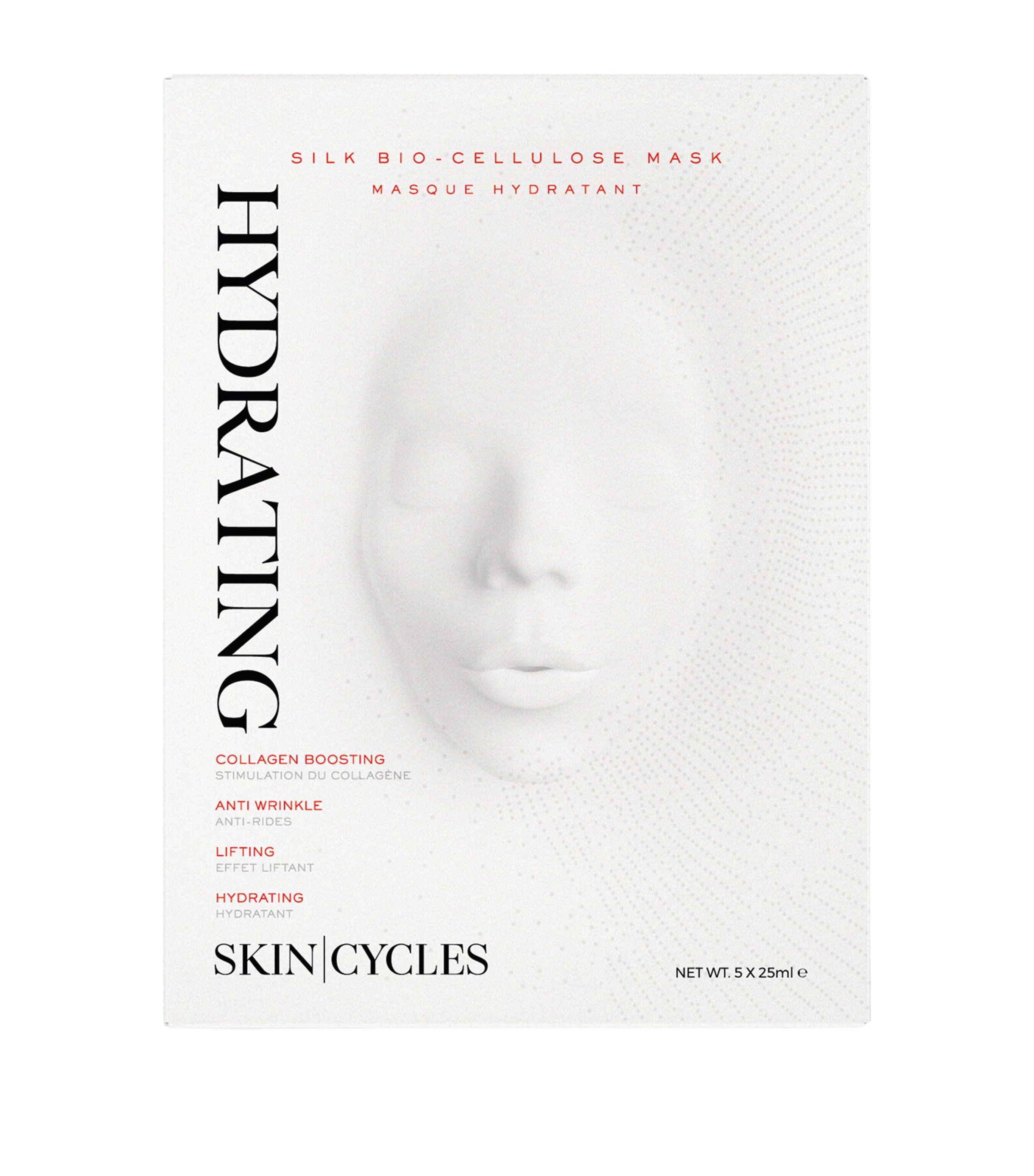 SKIN|CYCLES Bio Cellulose Facial Mask (5 x 25ml) | Skincare | Face Masks | Sheet Masks | Designers | Skincycles
