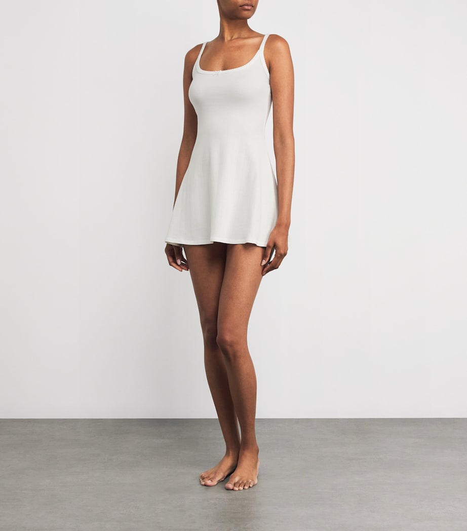 Drop Needle Mini Dress SNOW Image 2