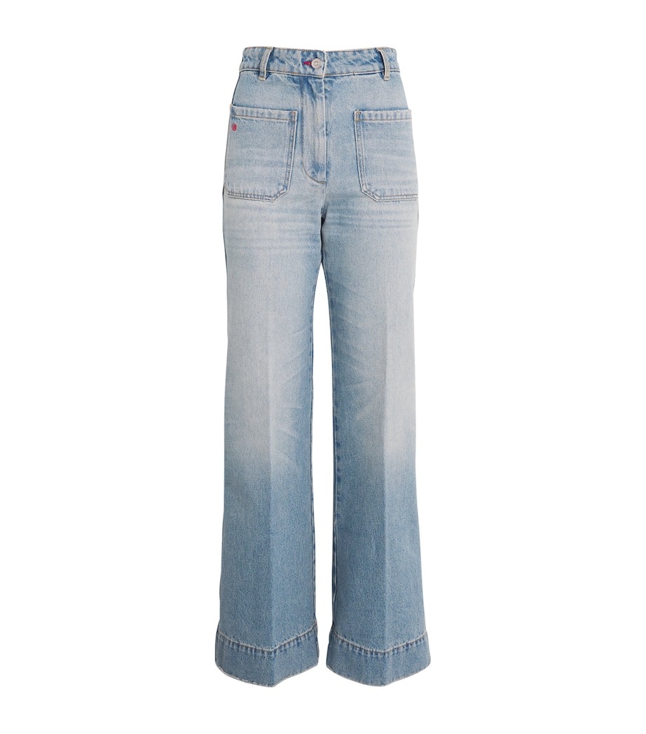 Tapered Alina Straight Jeans PALE BLUE WASH Image 1