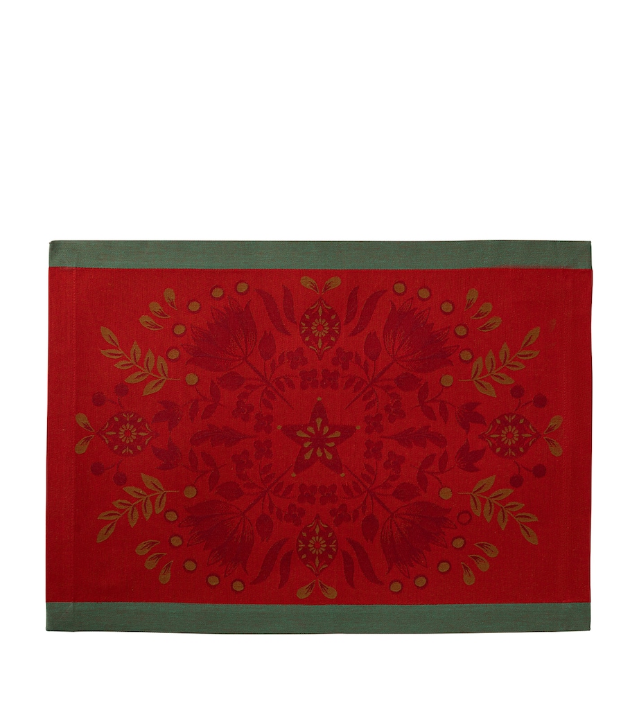Cotton Féerie Placemat (50cm x 36cm) RED Image 1