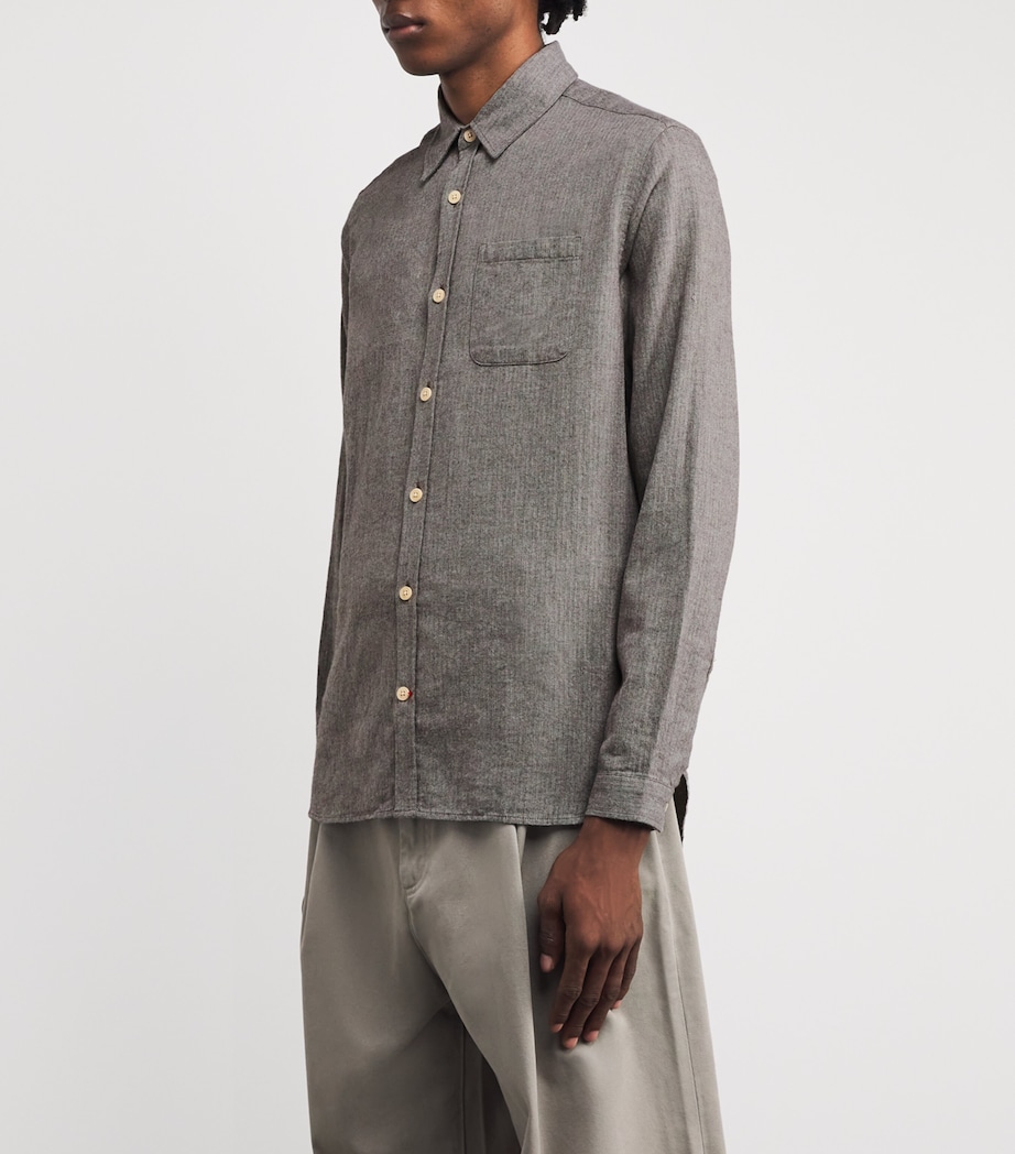 Cotton Herringbone New York Special Shirt GREY Image 3