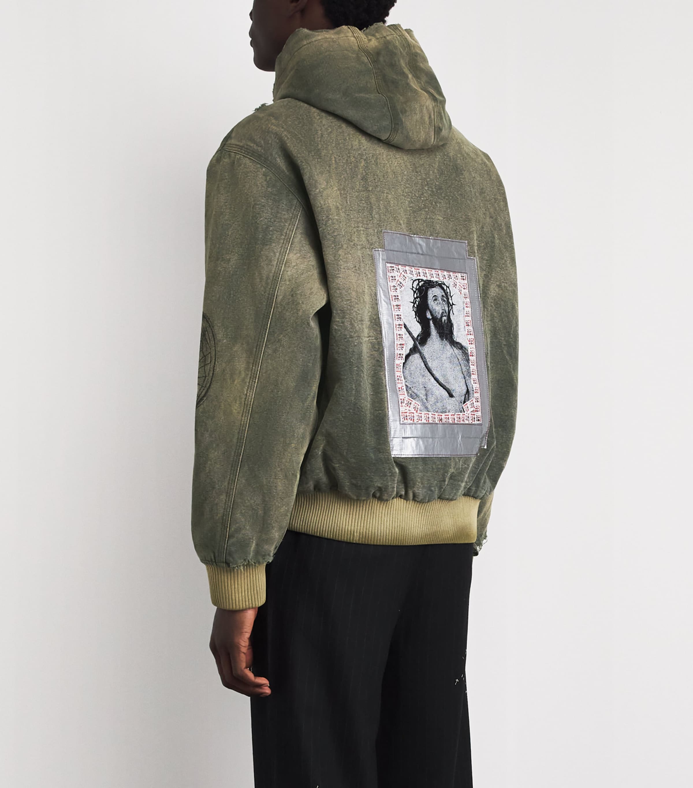 Enfants Riches Déprimés Mens Cotton War Started Jacket Crust Olive Image 5