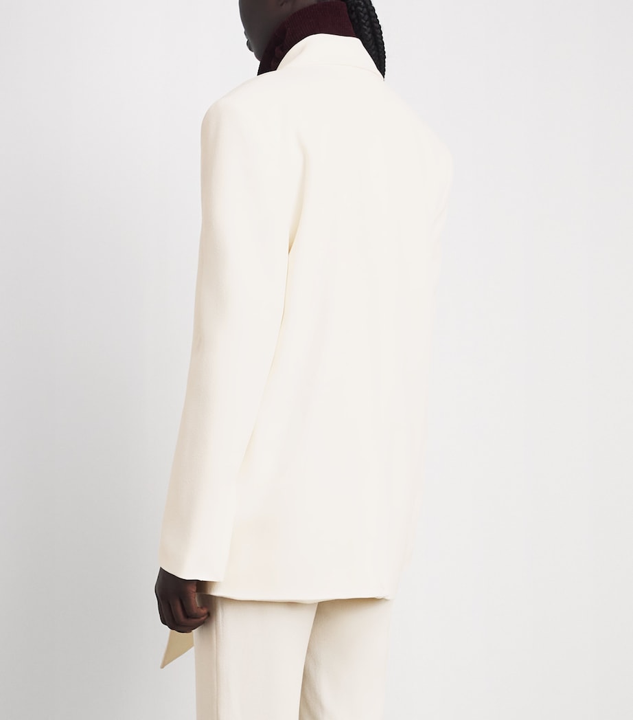CAMILLA AND MARC Womens Draped Darien Blazer Mcrm Cream Image 5