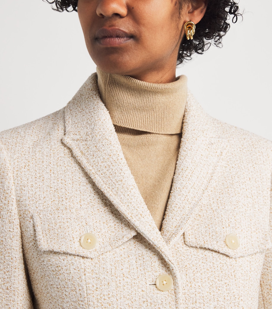 Bouclé Contour Blazer IVORY Image 6