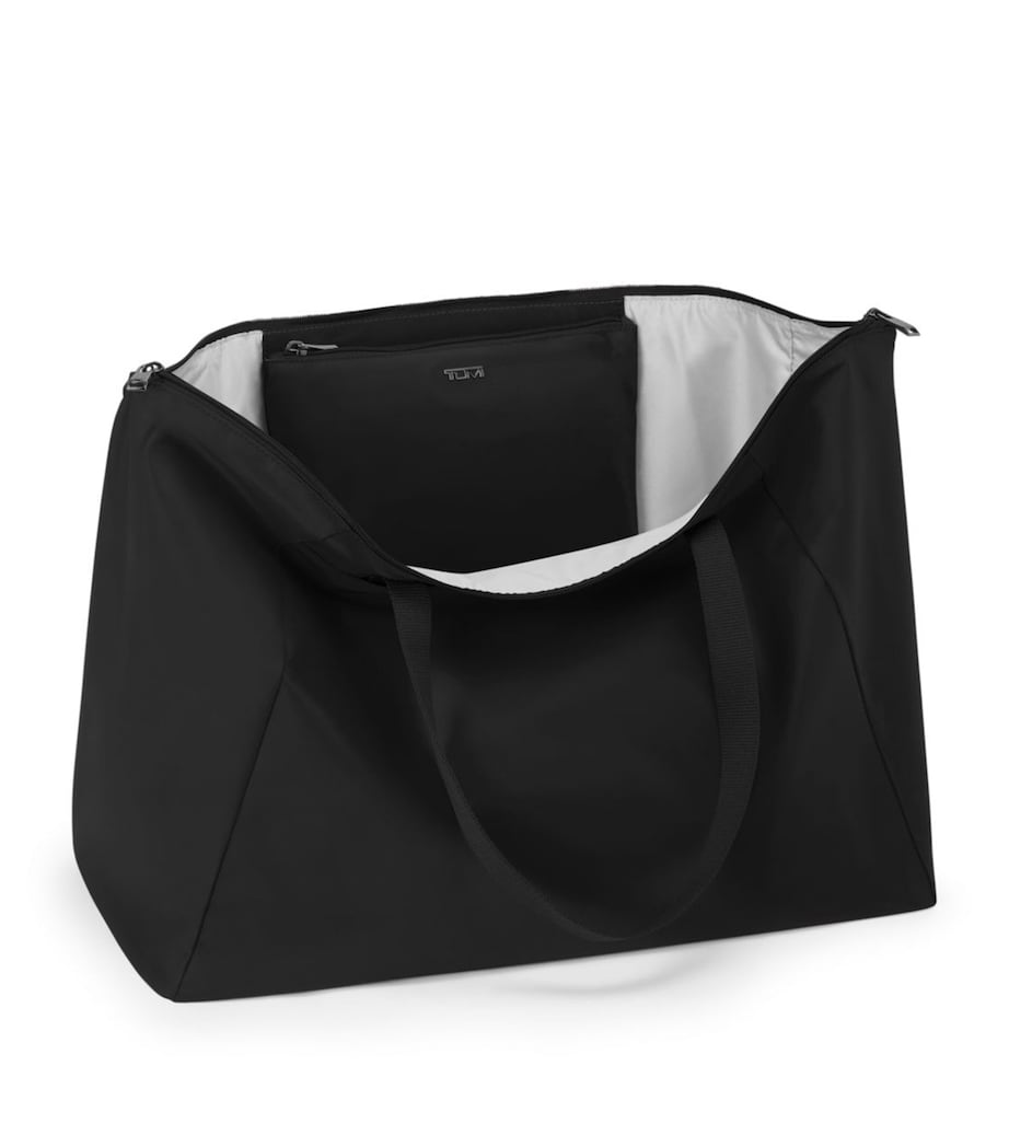 Nylon Voyageur Just in Case Foldable Bag BLACK GUNMETAL T522 Image 2