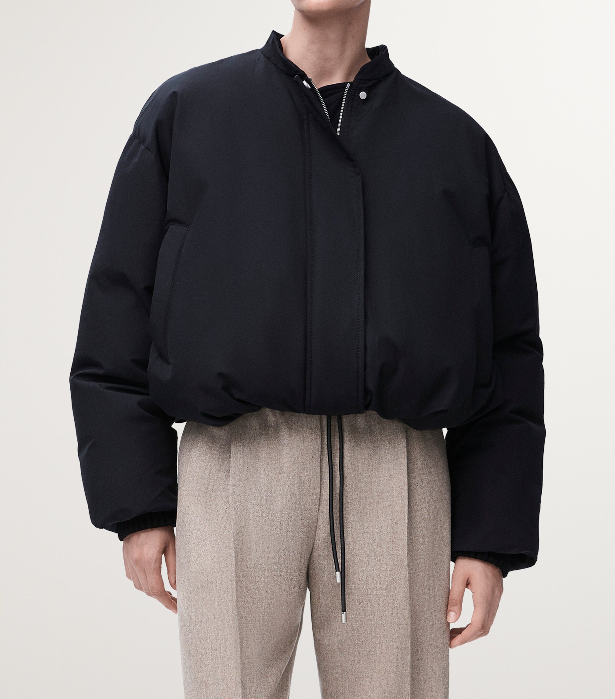 LOEWE Womens Shell Water-Repellent Puffer Jacket Black Image 4