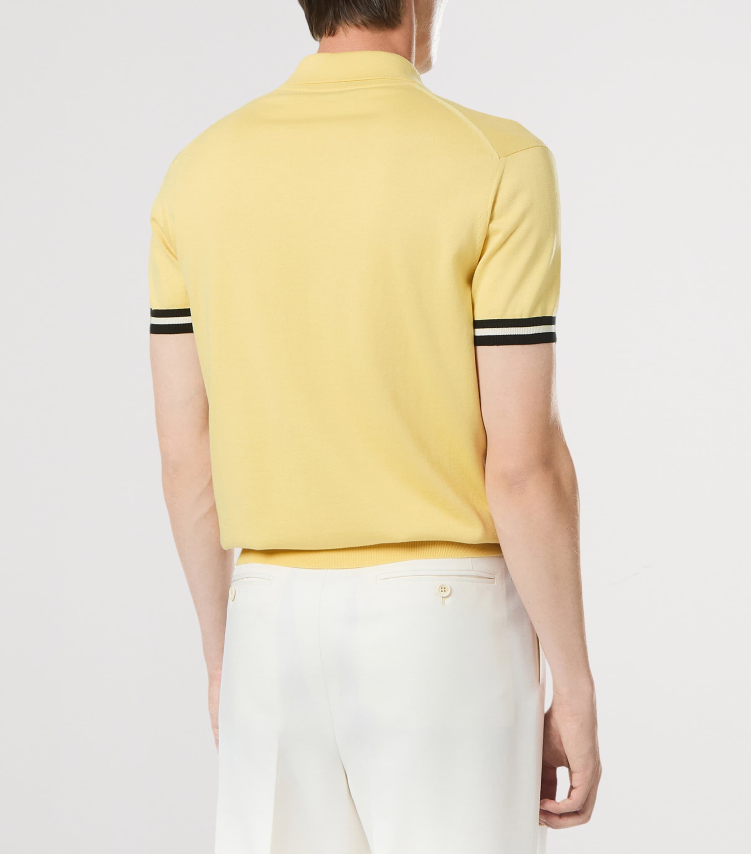 Cotton-Silk Knitted Polo Shirt YAY Image 3