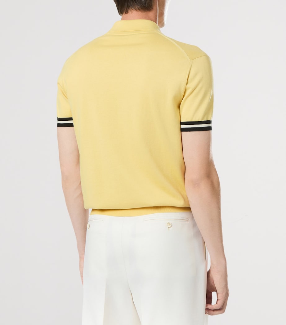 Cotton-Silk Knitted Polo Shirt YAY Image 3