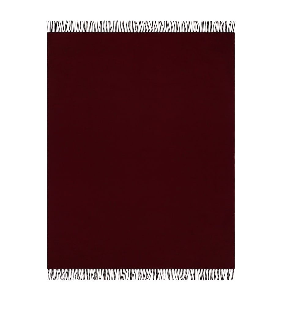 Begg x Co Cashmere Arran Solid Throw (147cm x 183cm) Merlot Image 1