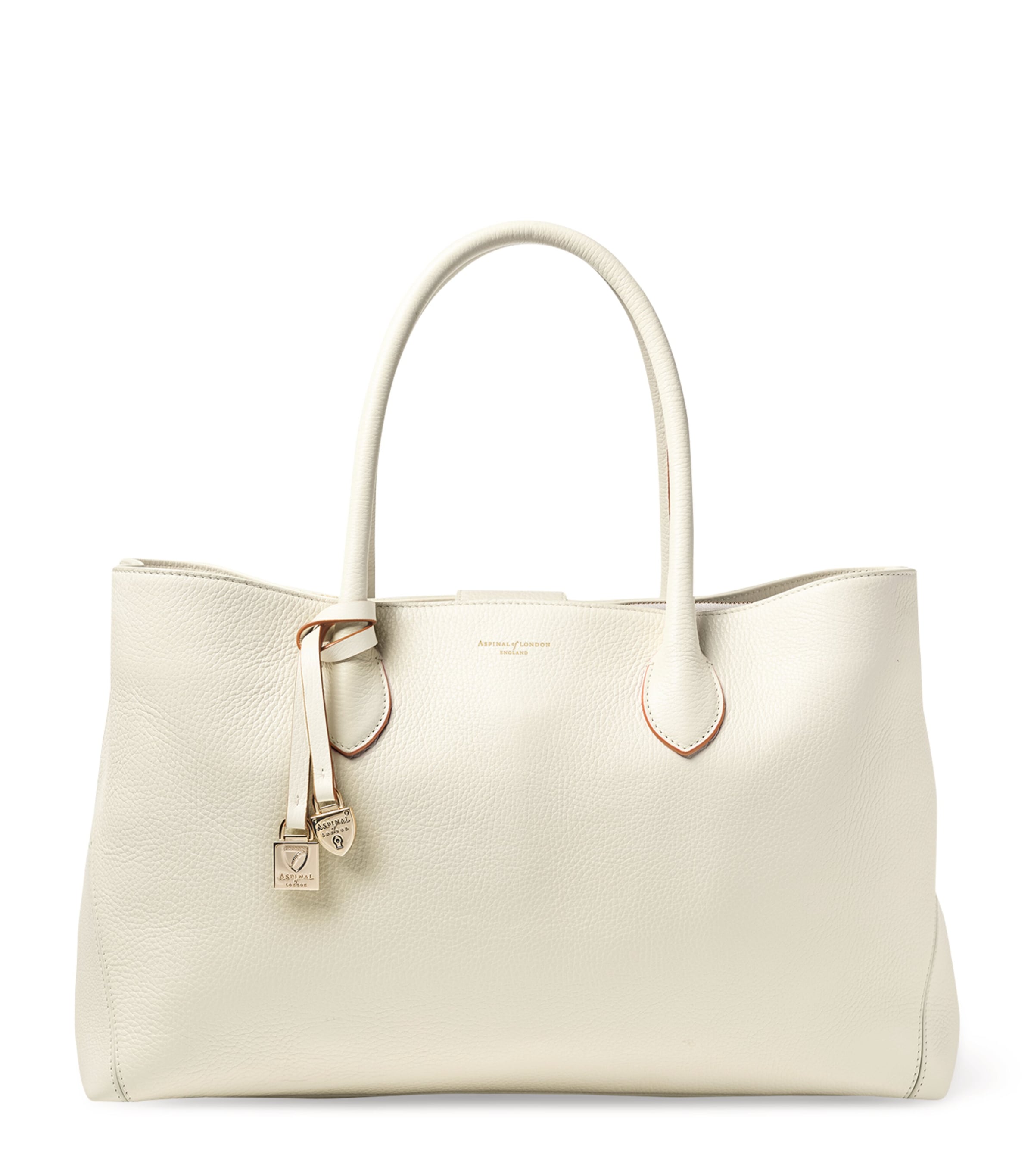 Aspinal Of London Leather London Tote Bag In Neutral
