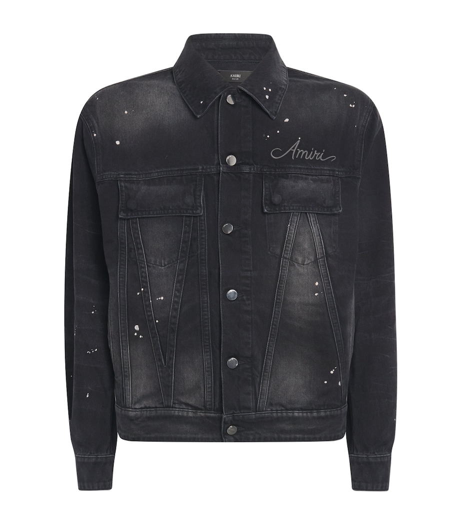 Bleach Bandana Denim Jacket FADED BLACK Image 1