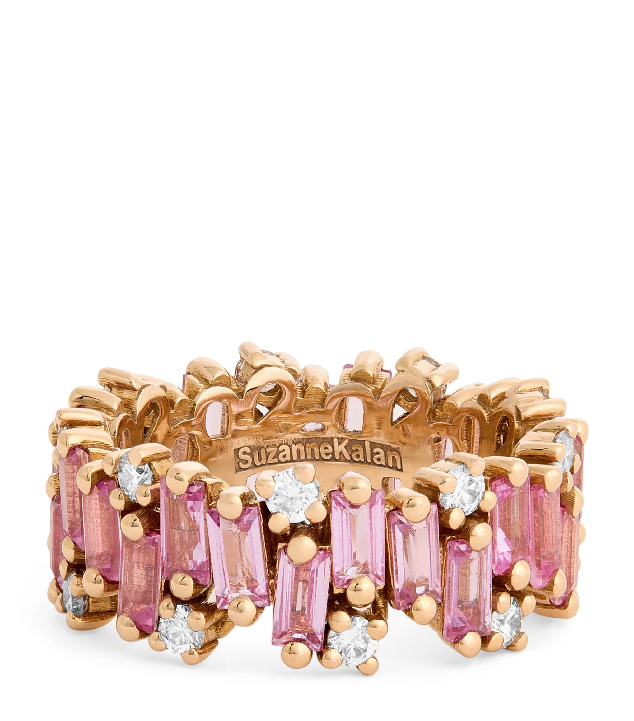 Rose Gold and Sapphire Audrey Shimmer Eternity Ring 18K RG/P Image 1