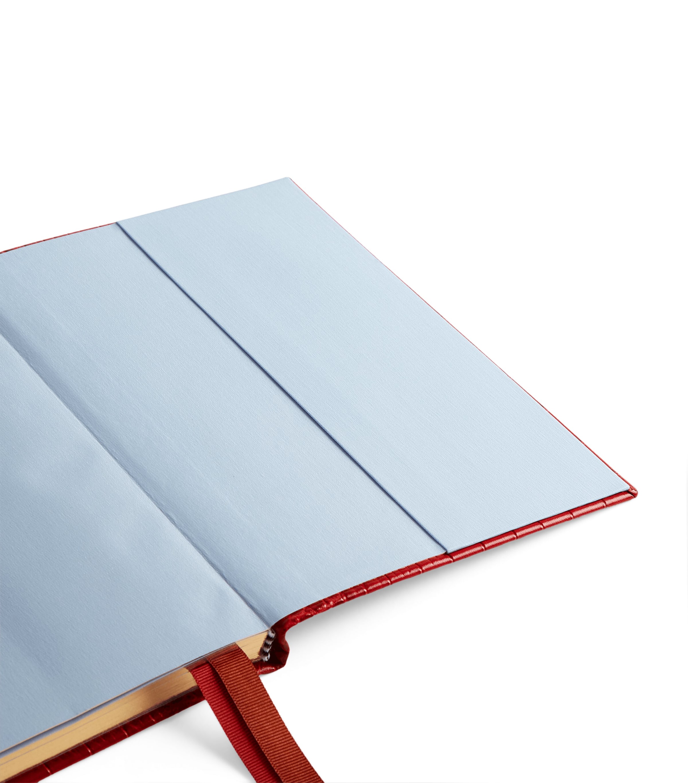 Mara Leather Croc-Embossed A5 Soho Diary 2026 RED Image 4