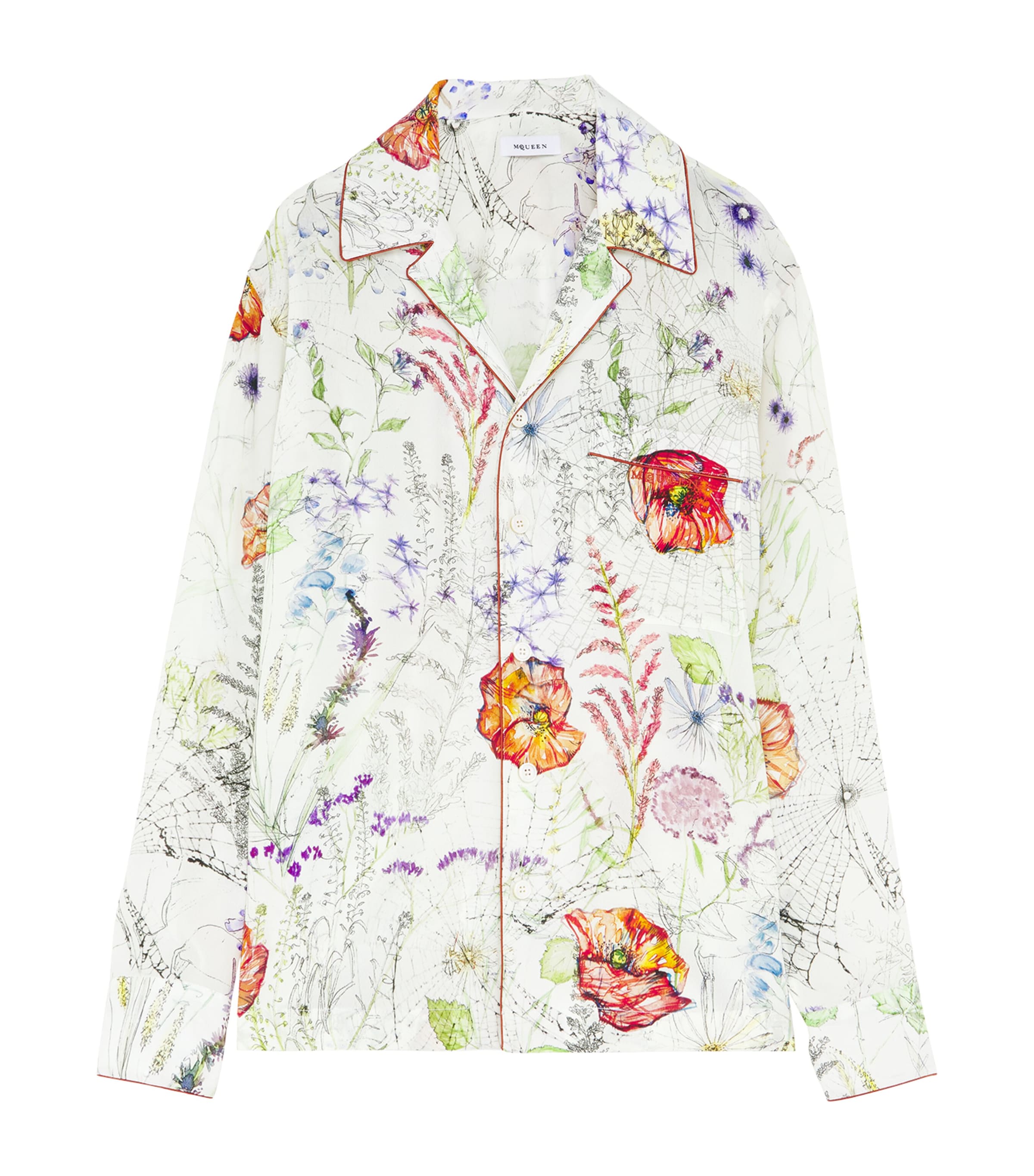 Silk Floral Shirt 9015 Image 1