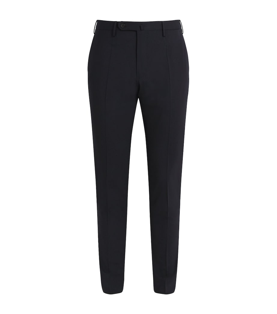 Stretch-Wool Tailored Trousers 820 BLUE SCURO Image 1