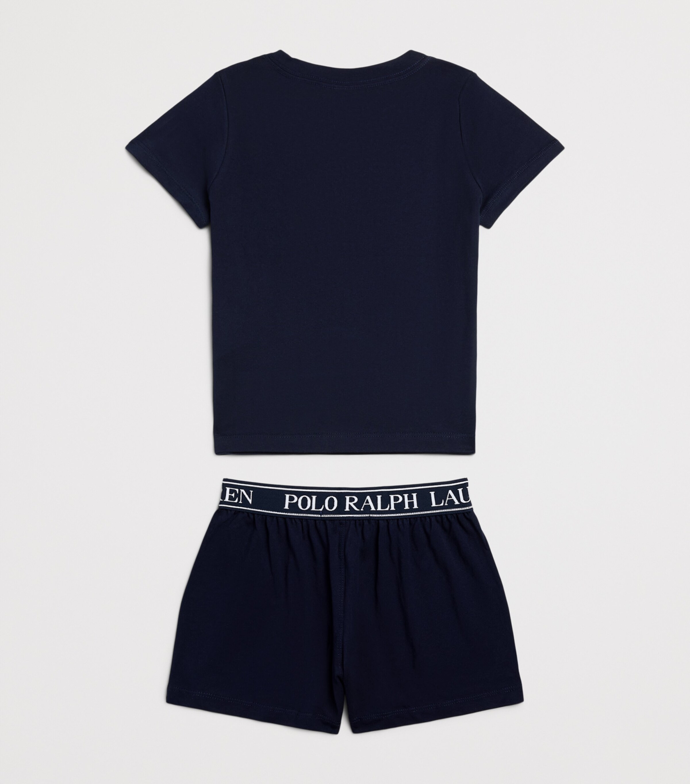 Ralph Lauren Kids Jersey Polo Pony Pyjama Set (4-6 Years) Navy Image 2