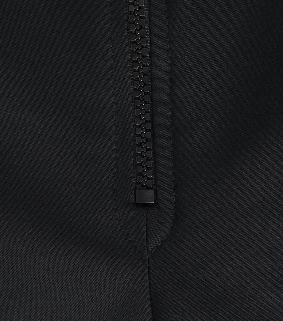 Sandro Paris Womens Zip-Up Flared Trousers Black Image 6