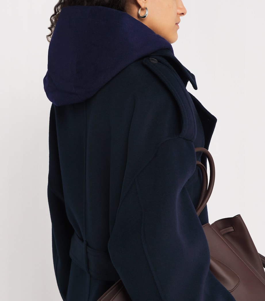 Sleeveless Hooded Jacket NAVY Image 6