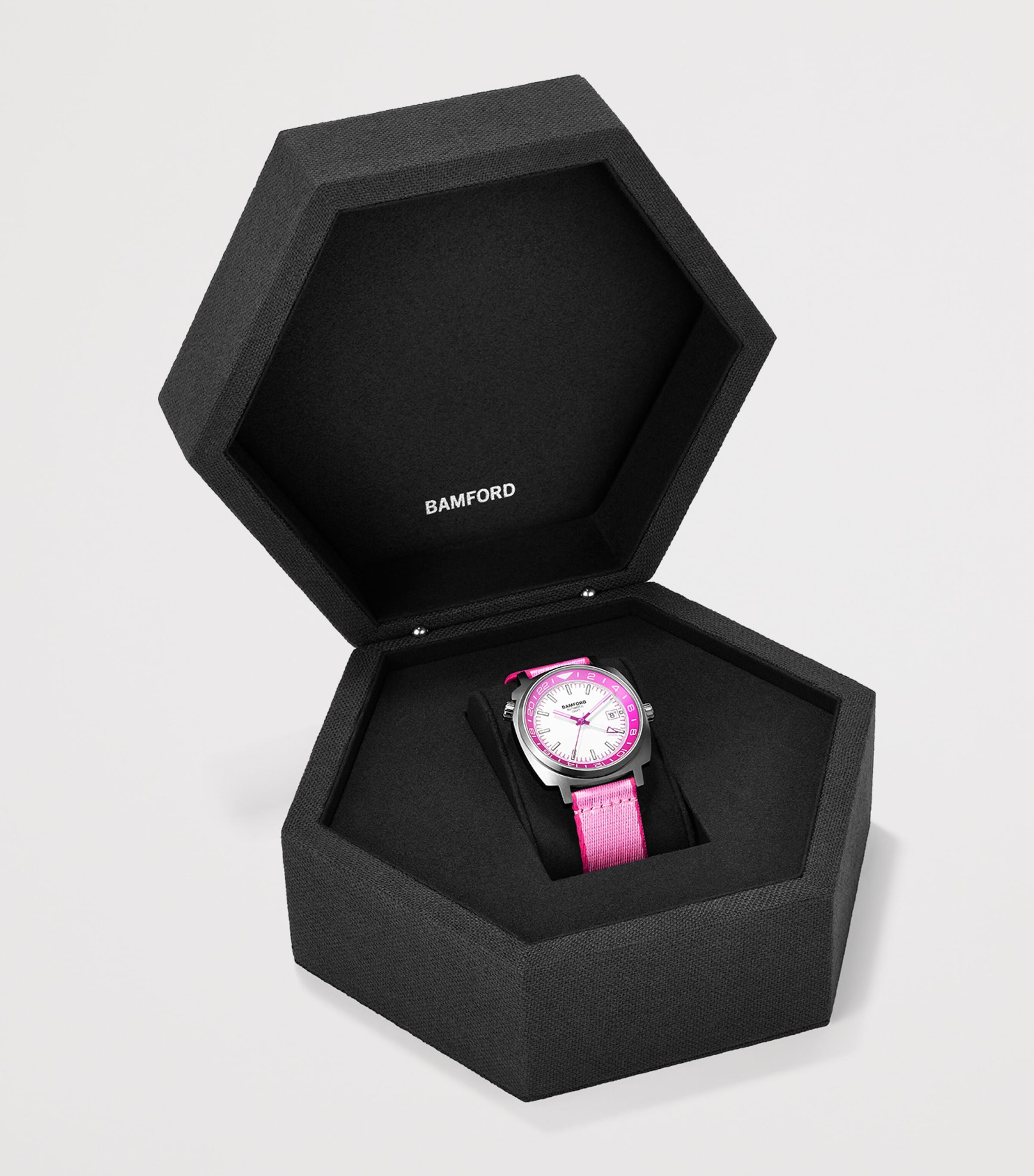 Stainless Steel GMT Summer -4 Watch 40mm PINK Image 5