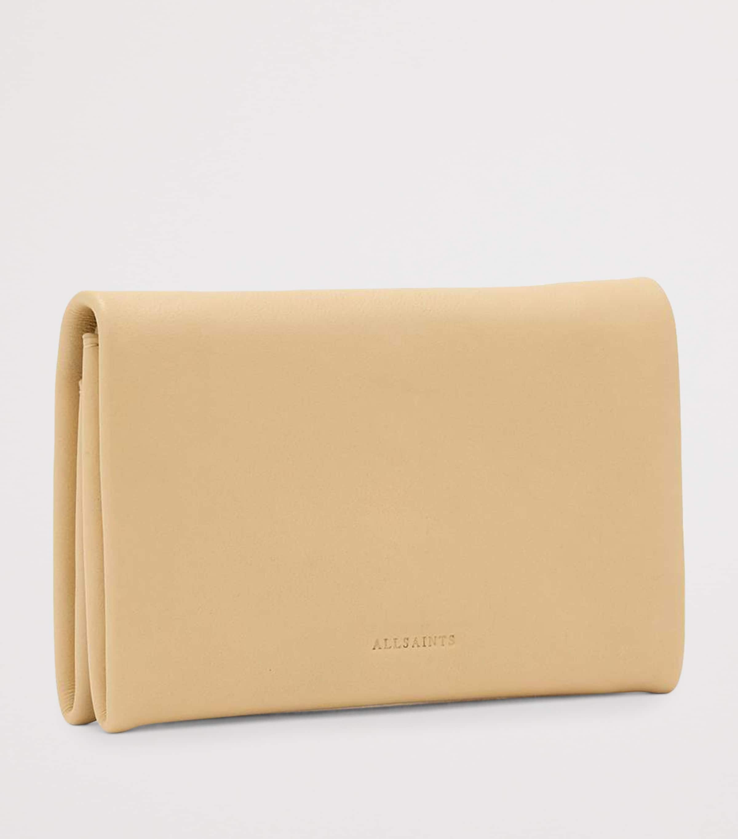 AllSaints Leather Harluna Wallet Mellow Yellow Image 3