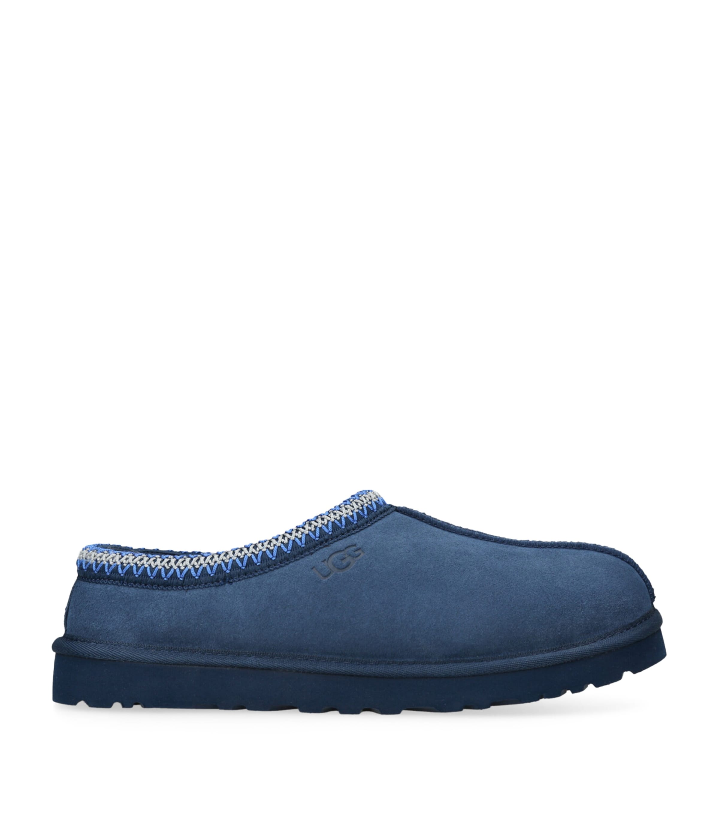 Ugg Tasman Suede Slippers In Blue