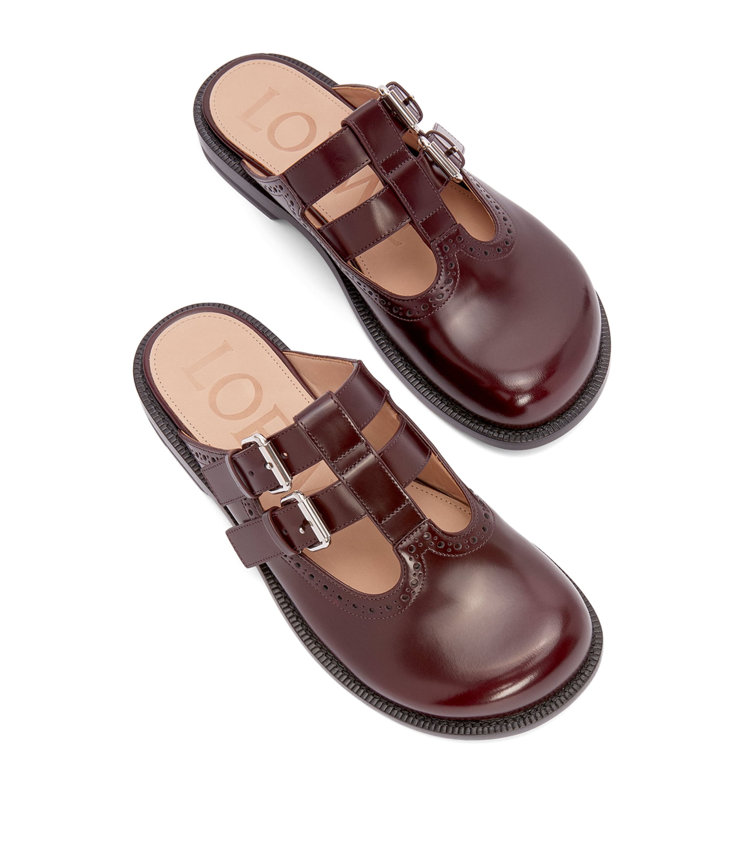 サンダル・ミュール Loewe \"Mary Jane Campo\" sabot SS24 ロエベ ワックス カーフスキン Campo Mary Jane サボ