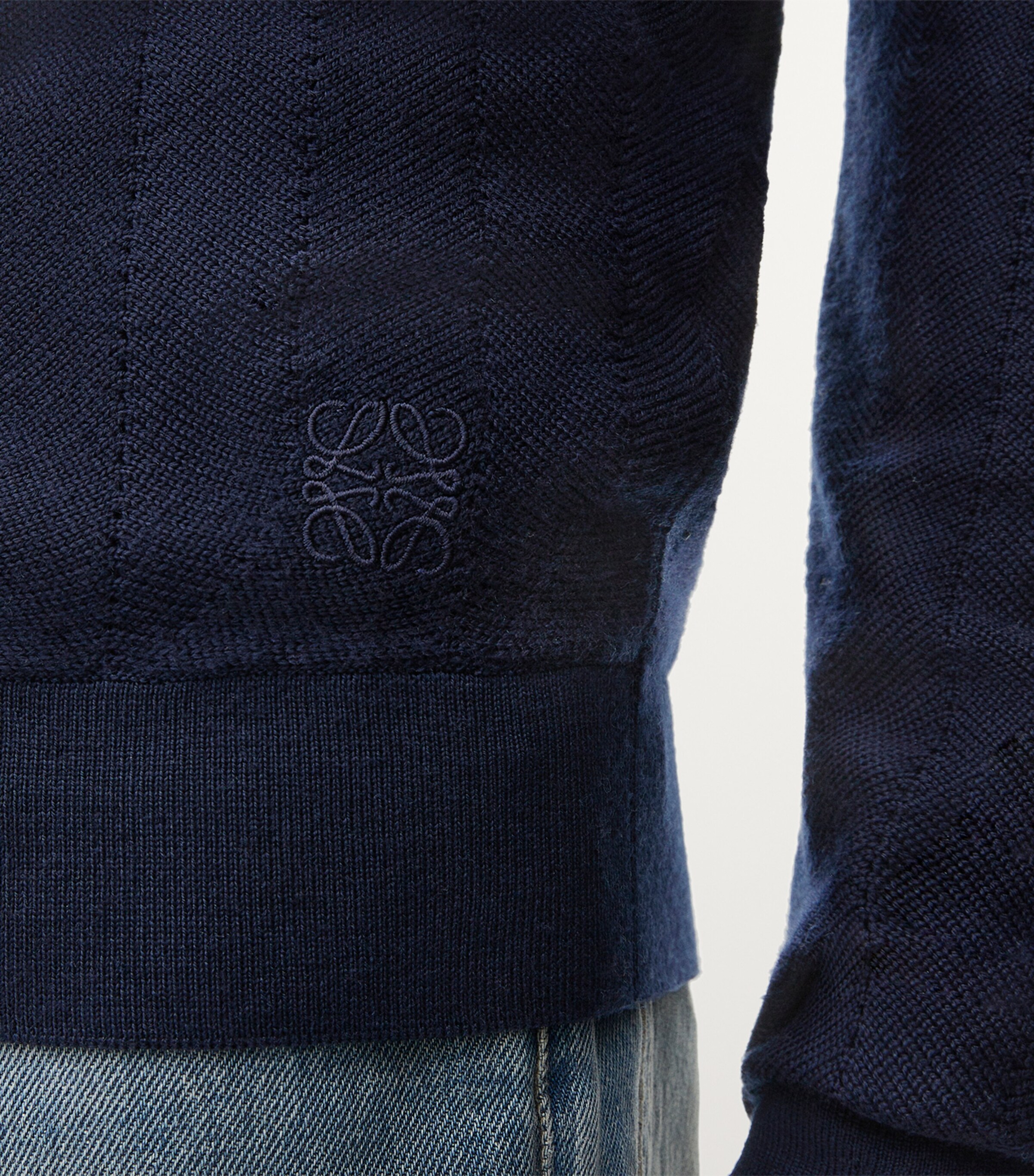 Wool-Blend Zigzag Sweater NAVY BLUE/MULTICOLOR Image 5