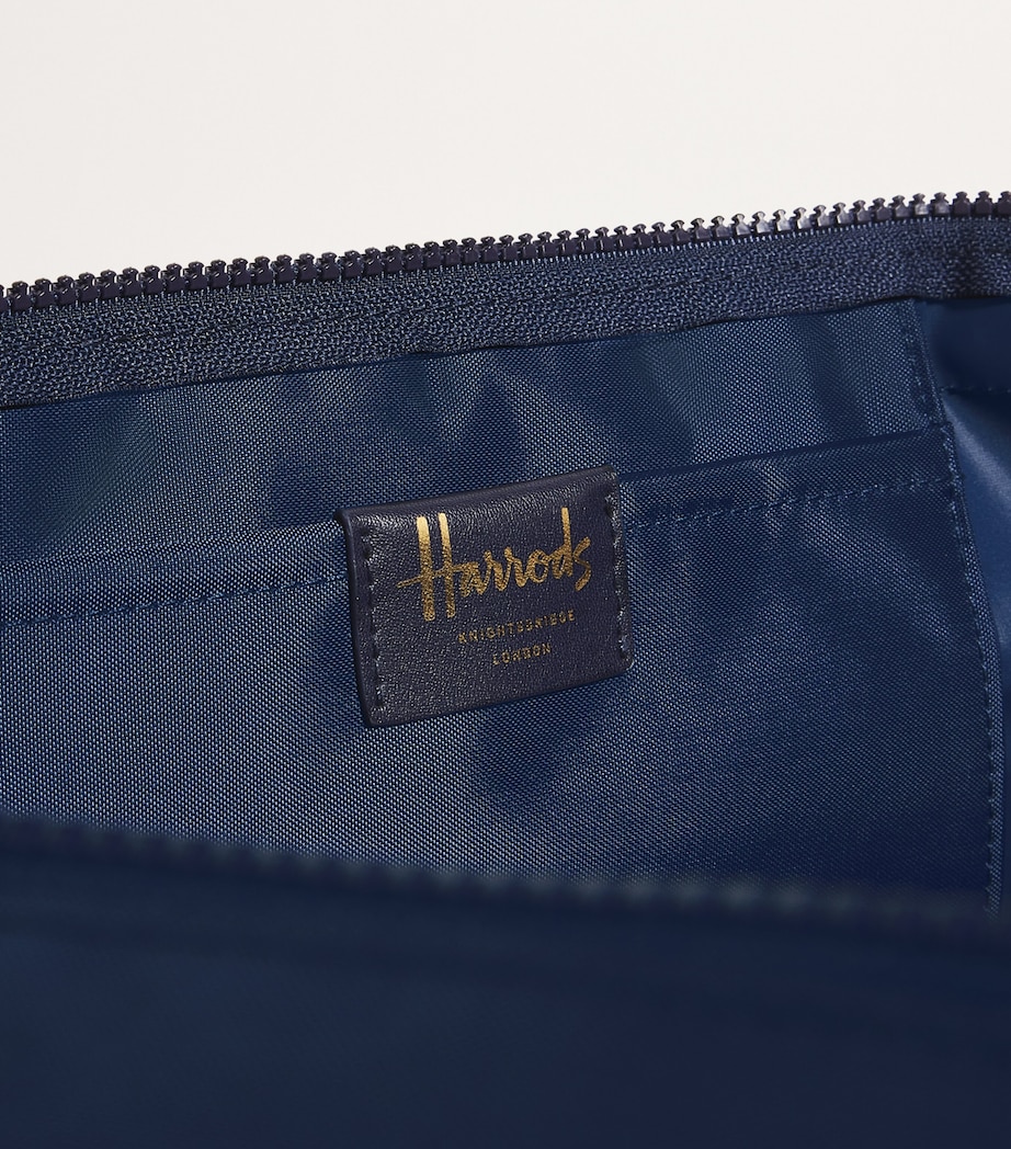 Harrods Medium Nylon Tote Bag Navy Image 5