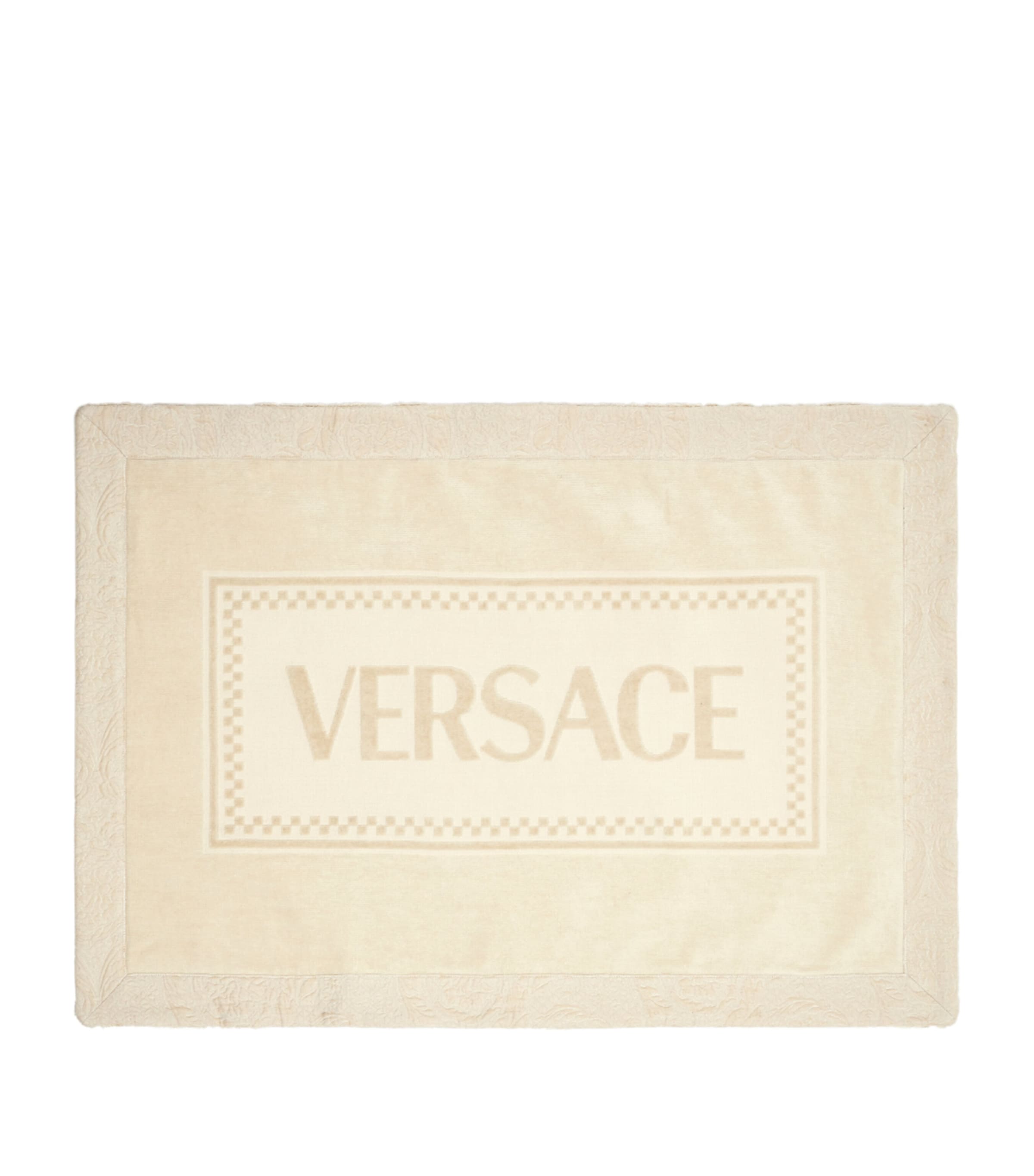 Versace Tapis De Bain Barocco In Beige