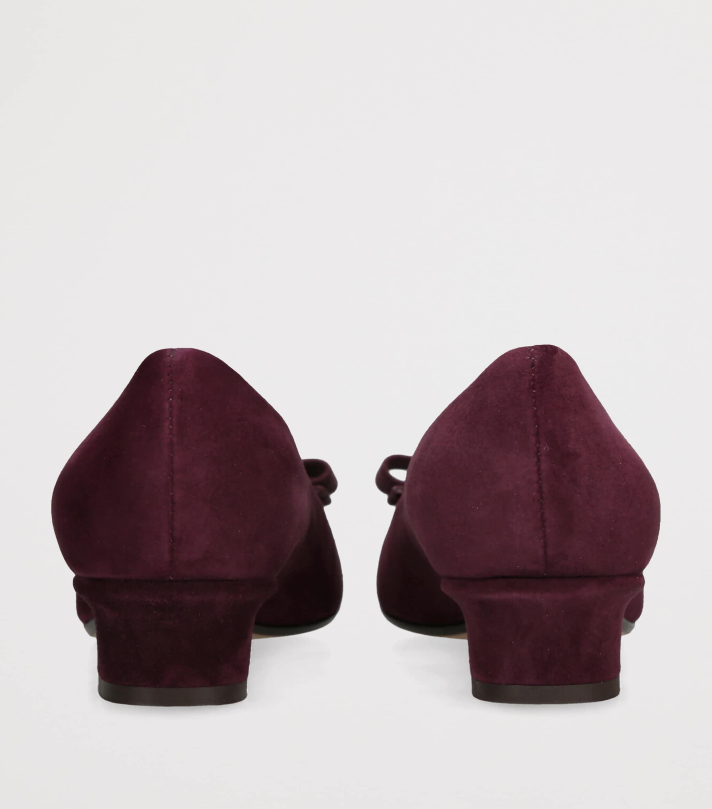 Suede Vara Ballet Flats WINE Image 2