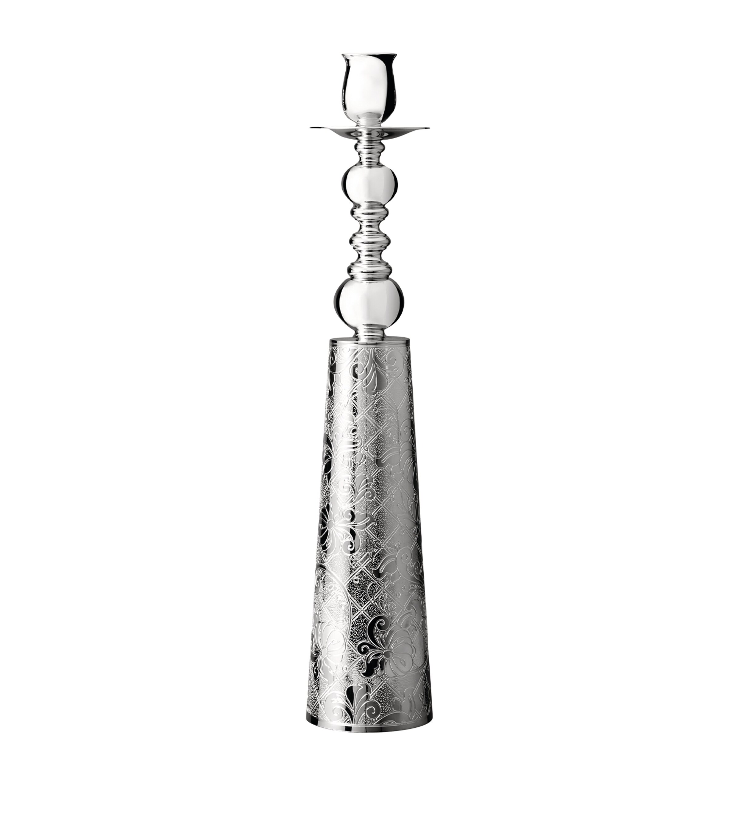 Christofle Silver-Plated Jardin d'Eden Candlestick | Home Accessories | Candle Holders | Designers | Christofle