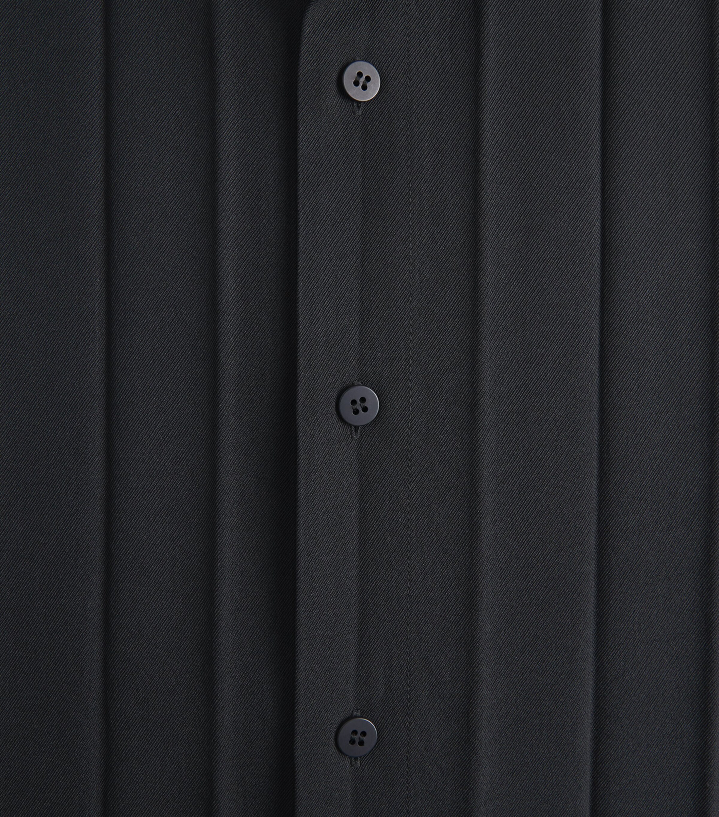 Homme Plissé Issey Miyake Mens Edge Pleat Shirt Black Image 6