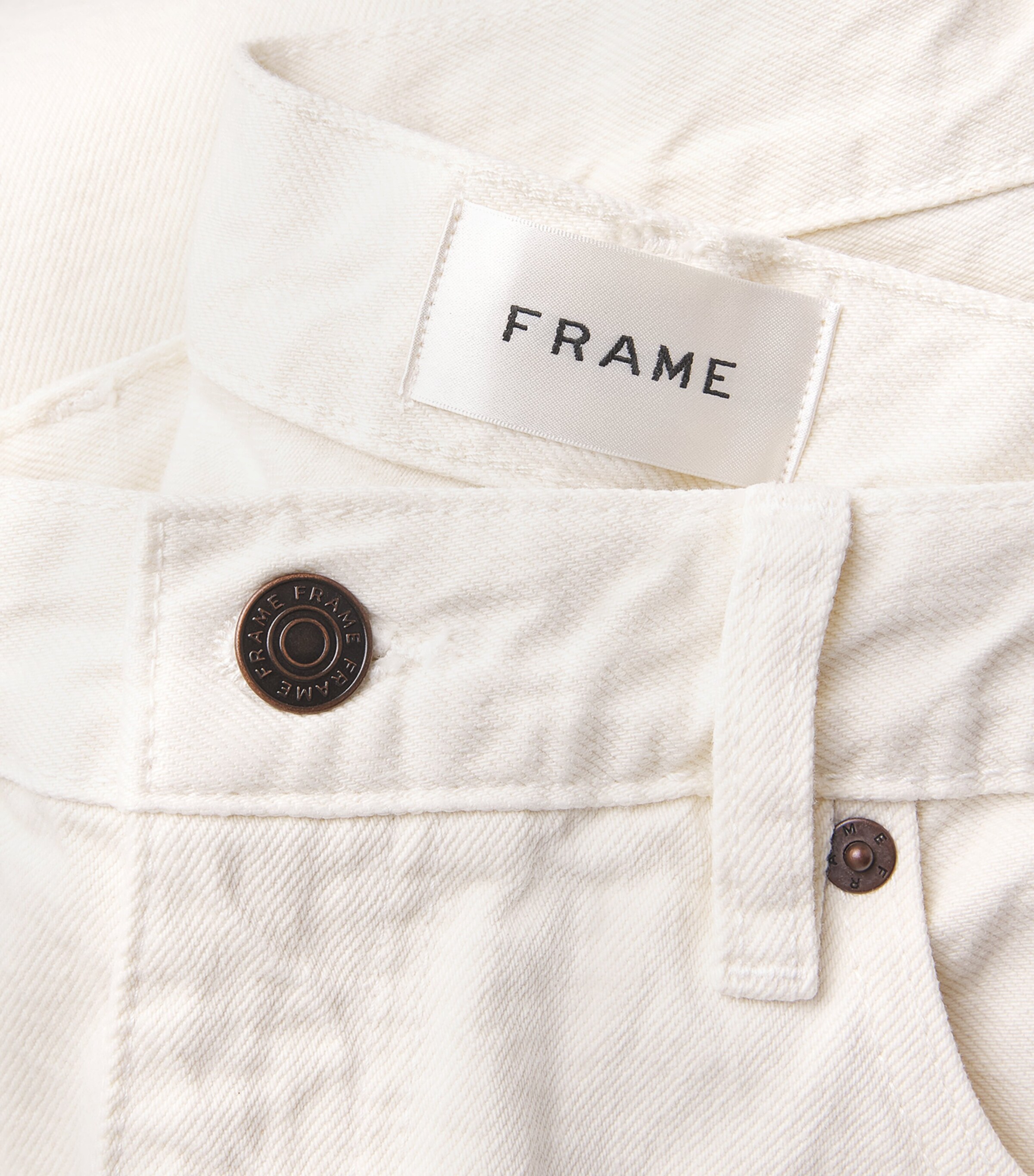 FRAME Womens The Saturday Low-Rise Straight Jeans Shell Image 6