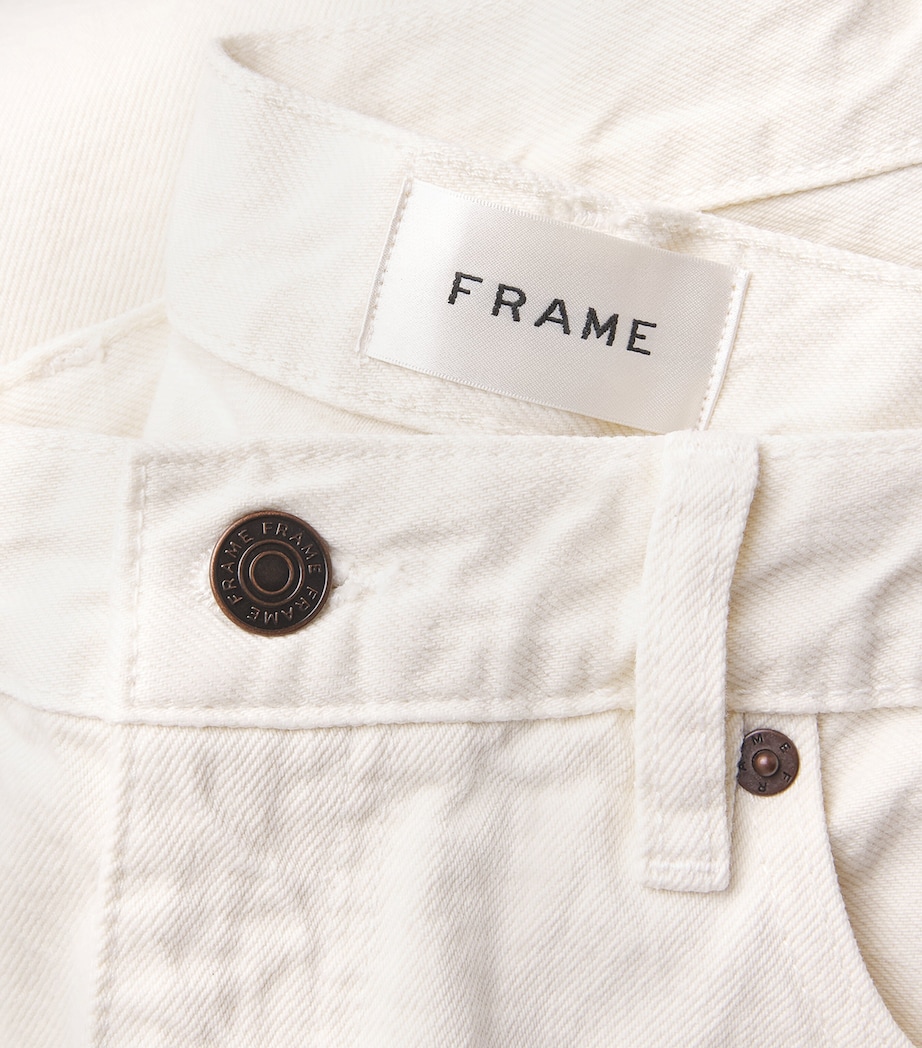 FRAME Womens The Saturday Low-Rise Straight Jeans Shell Image 6
